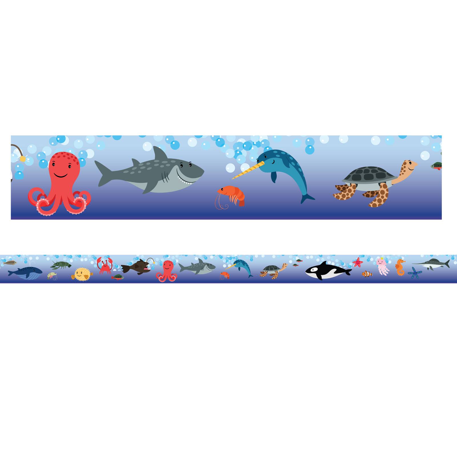 Charles Leonard Sea Life Theme Magnetic Border, 48ft.