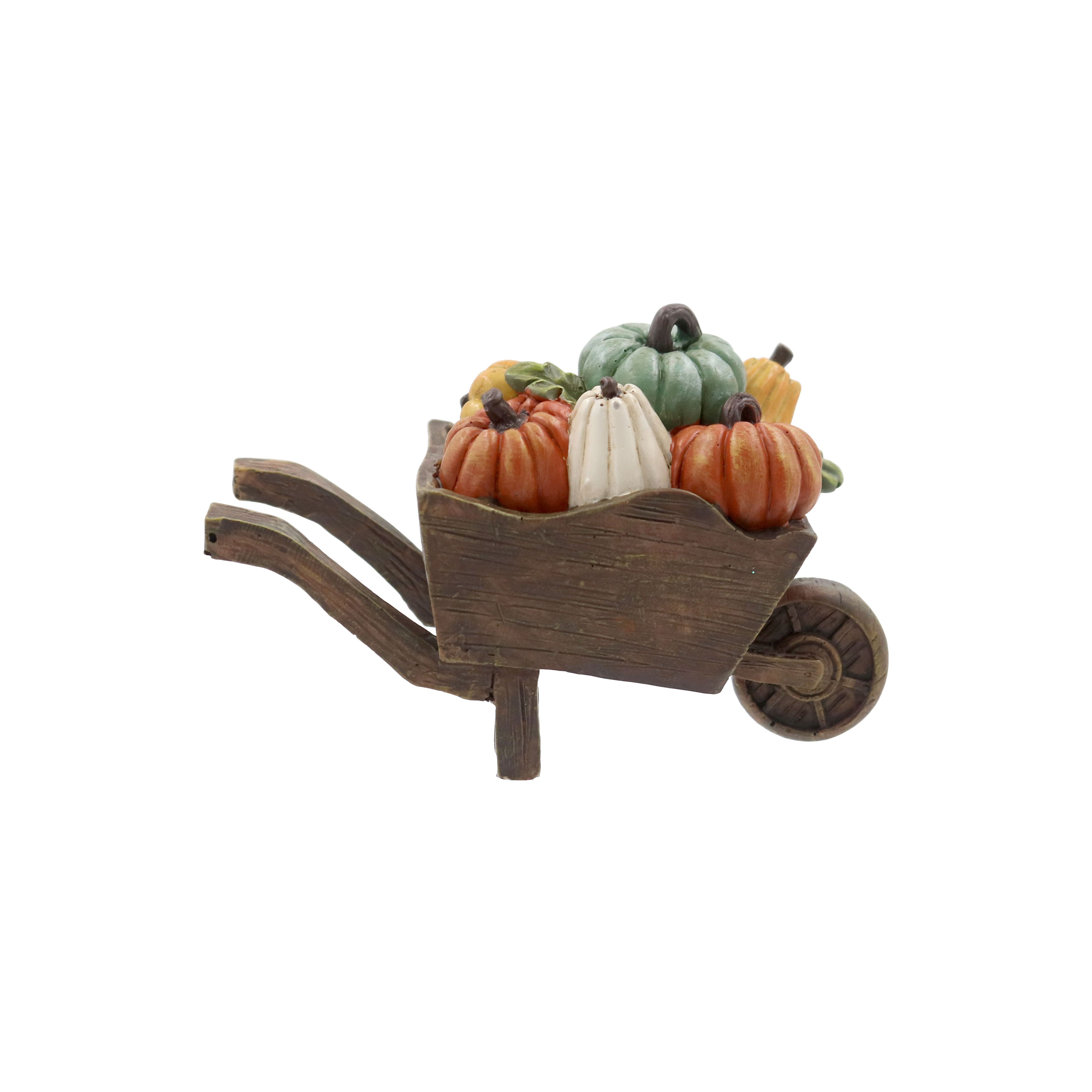 Mini Fall Pumpkin Wheelbarrow by Ashland&#xAE;