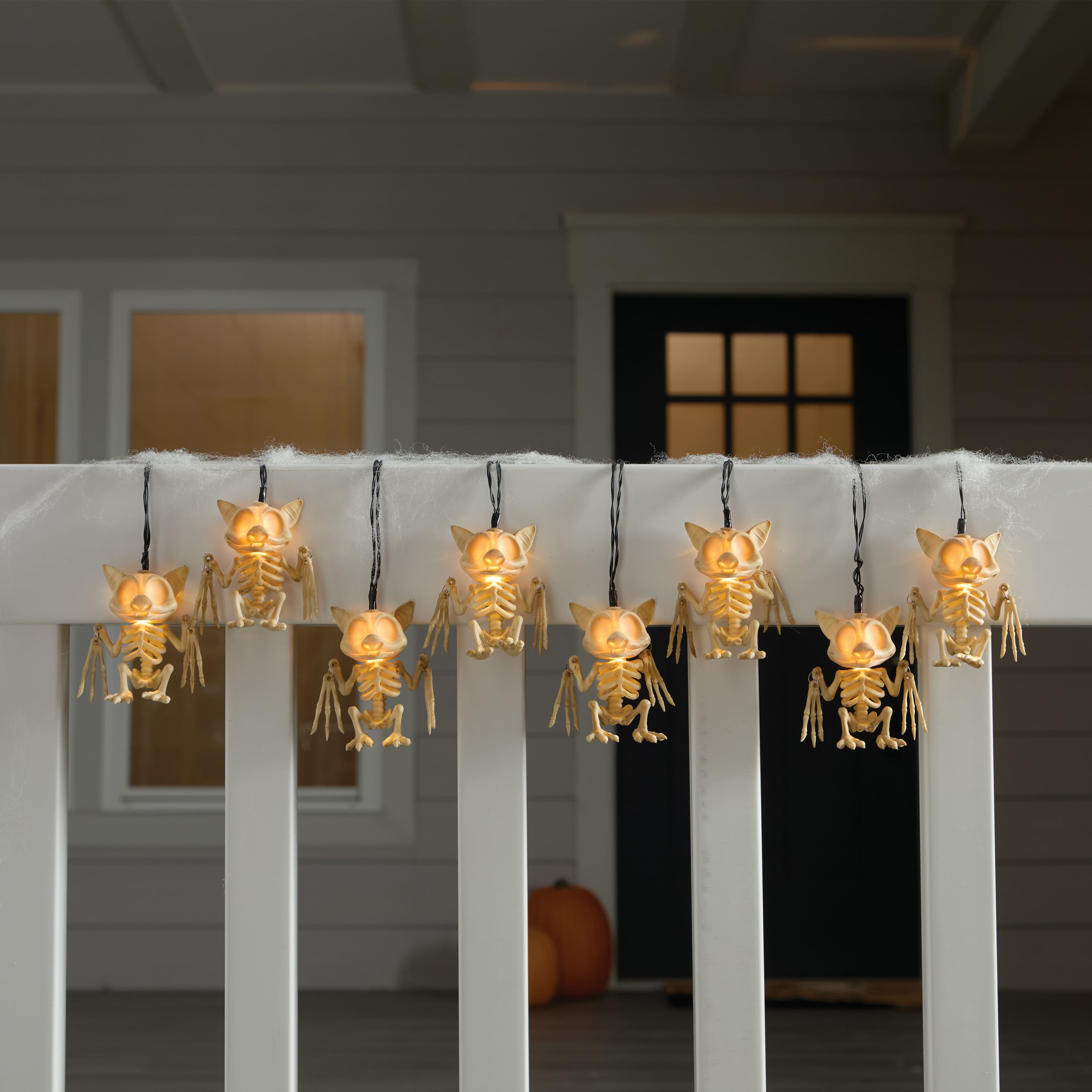 8ct. Skeleton Bats Icon LED String Lights by Ashland&#xAE;