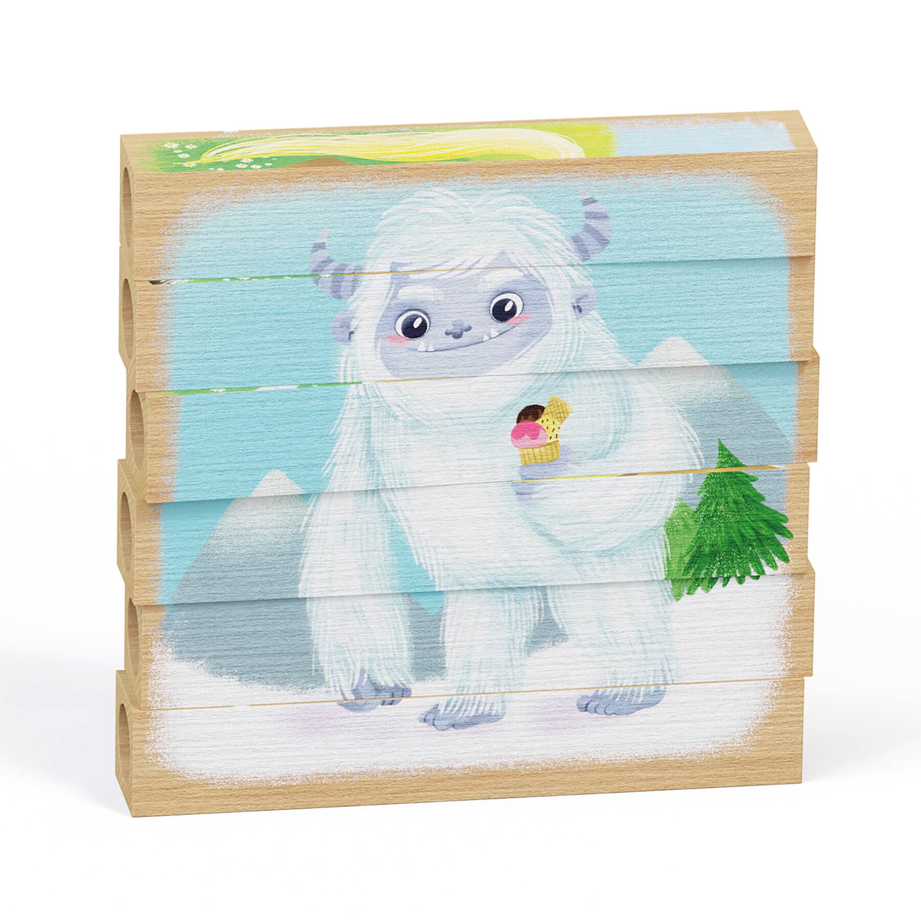 Quercetti® Fantasy Animals Mix-N-Match Wood Puzzle