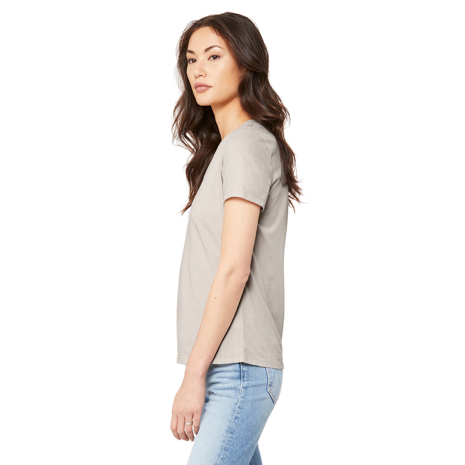 6 Pack: BELLA+CANVAS® Women's Relaxed V-Neck Heather T-Shirt
