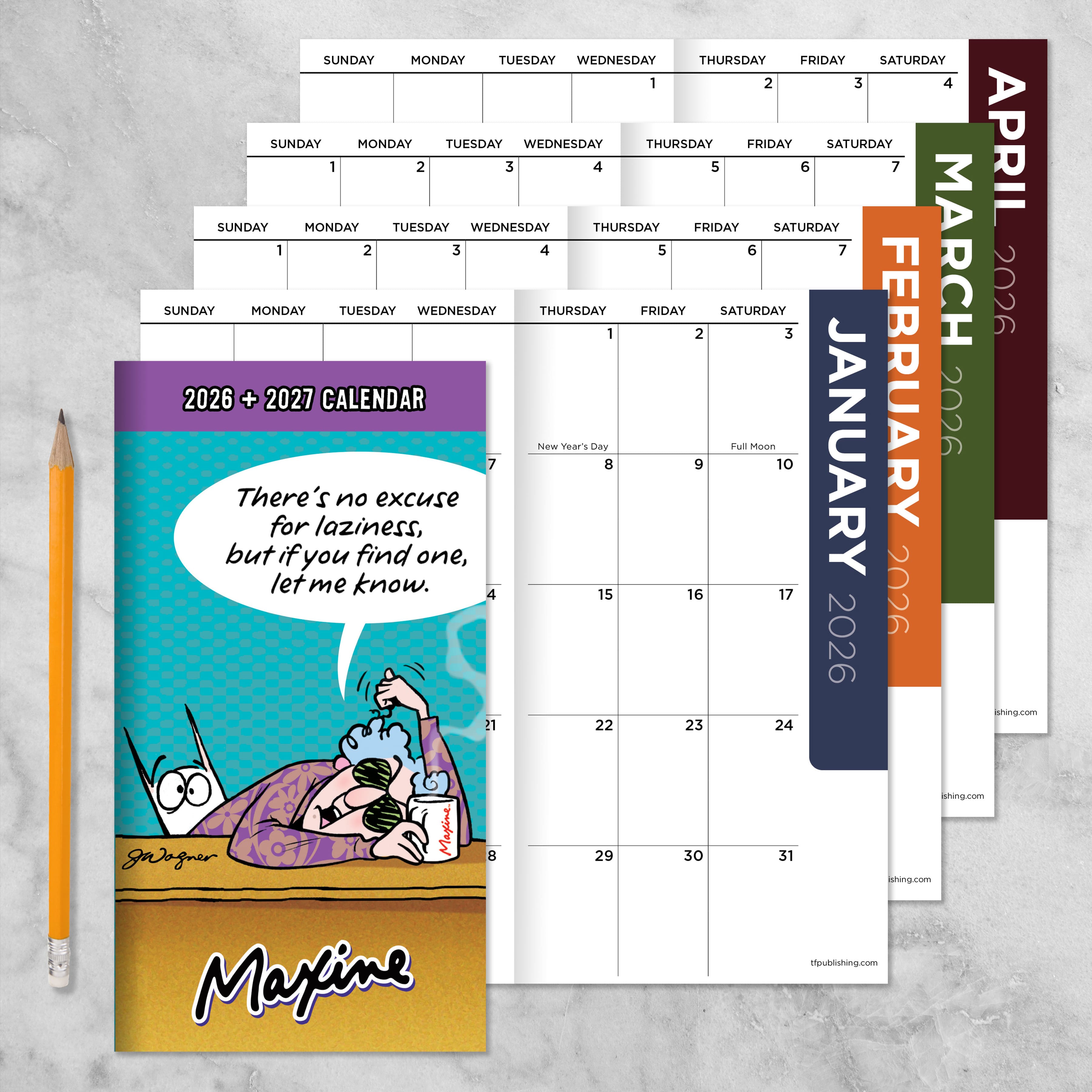 2026-2027 Maxine Small Monthly Pocket Planner