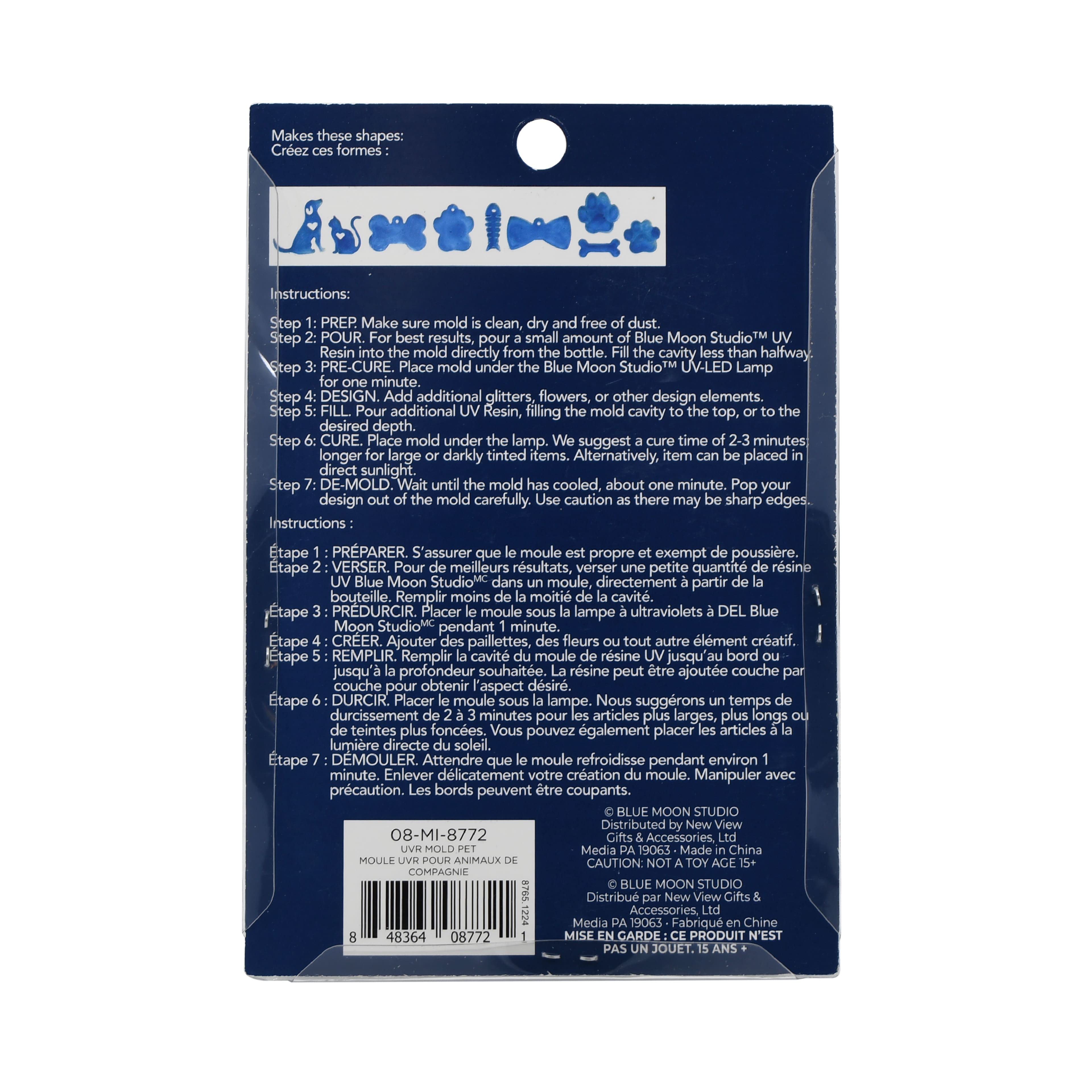Blue Moon Studio&#x2122; UV Resin Craft Pets Silicone Mould
