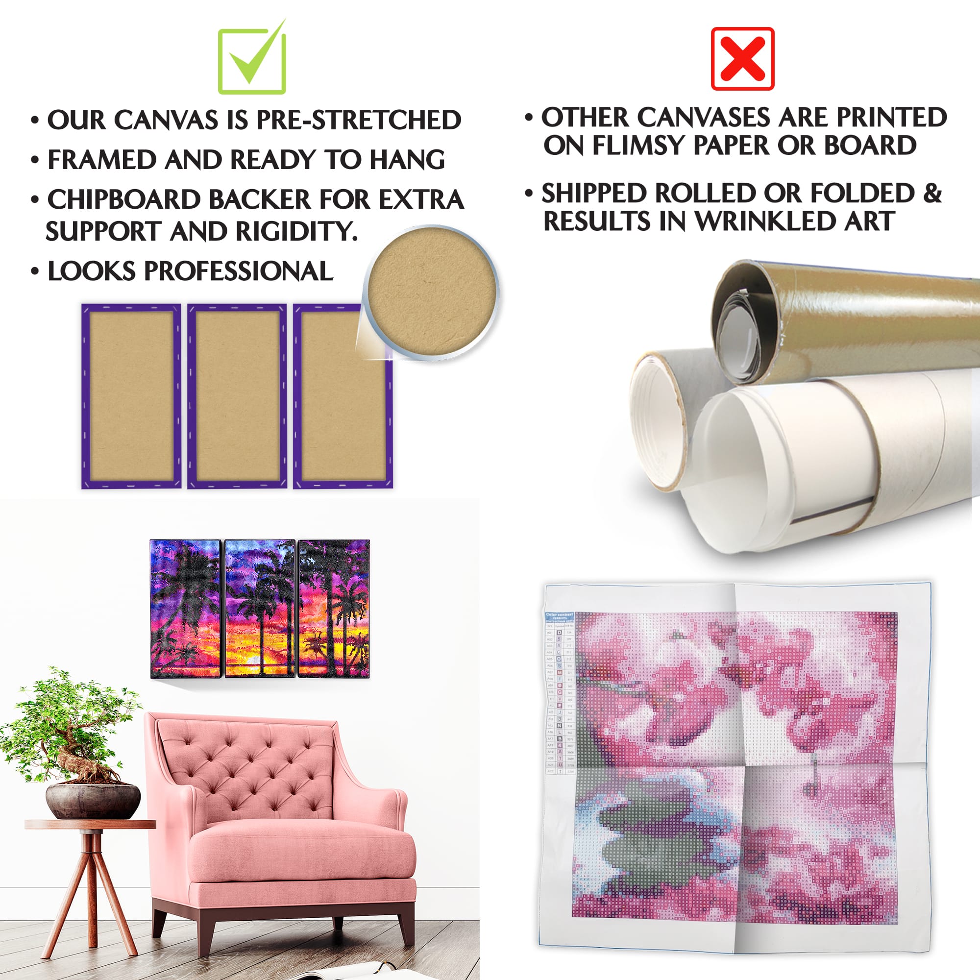 ArtSkills&#xAE; Brilliant Art Forest Stretched Canvas Diamond Painting Kit