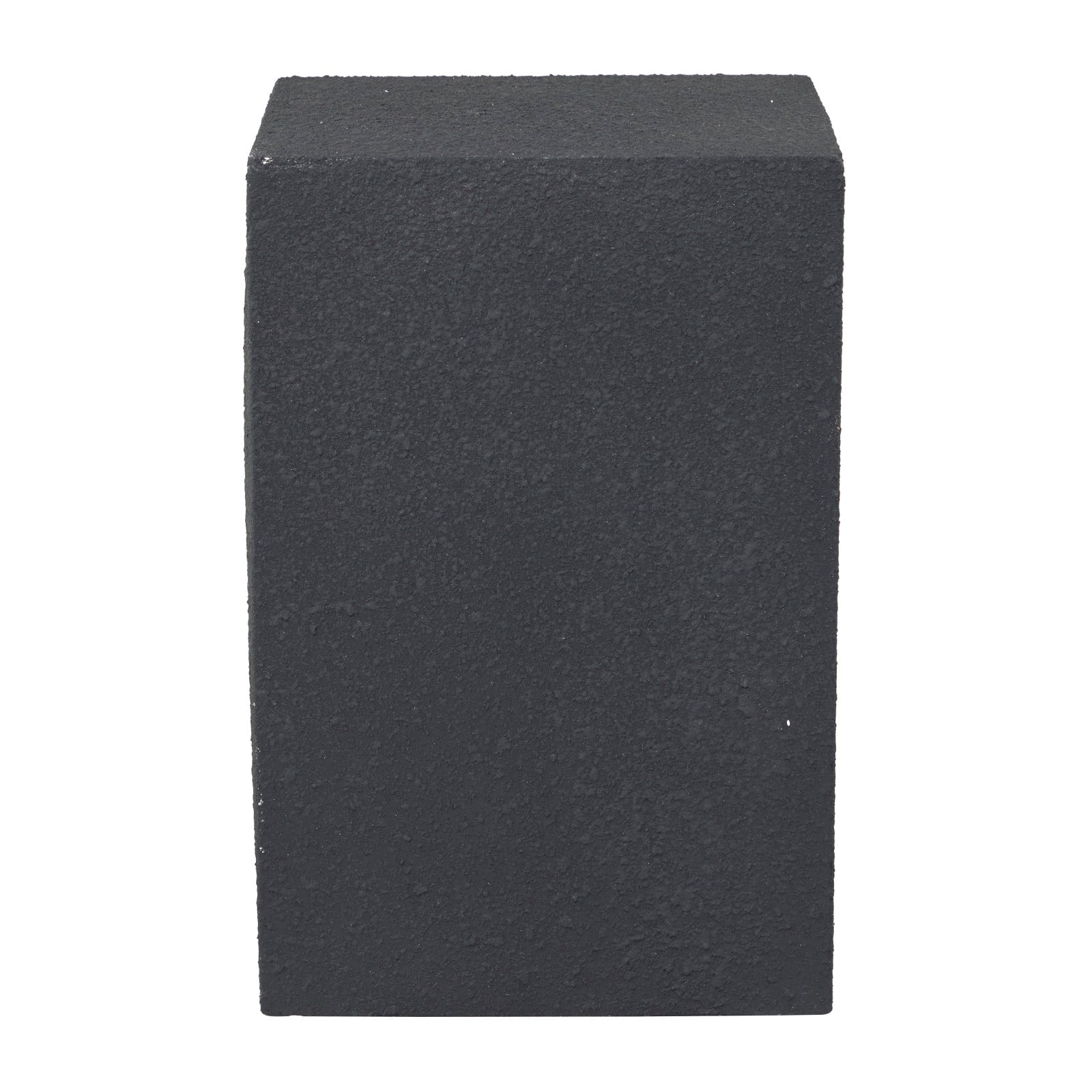 Black Contemporary Garden Stool, 17" x 17" x 24"