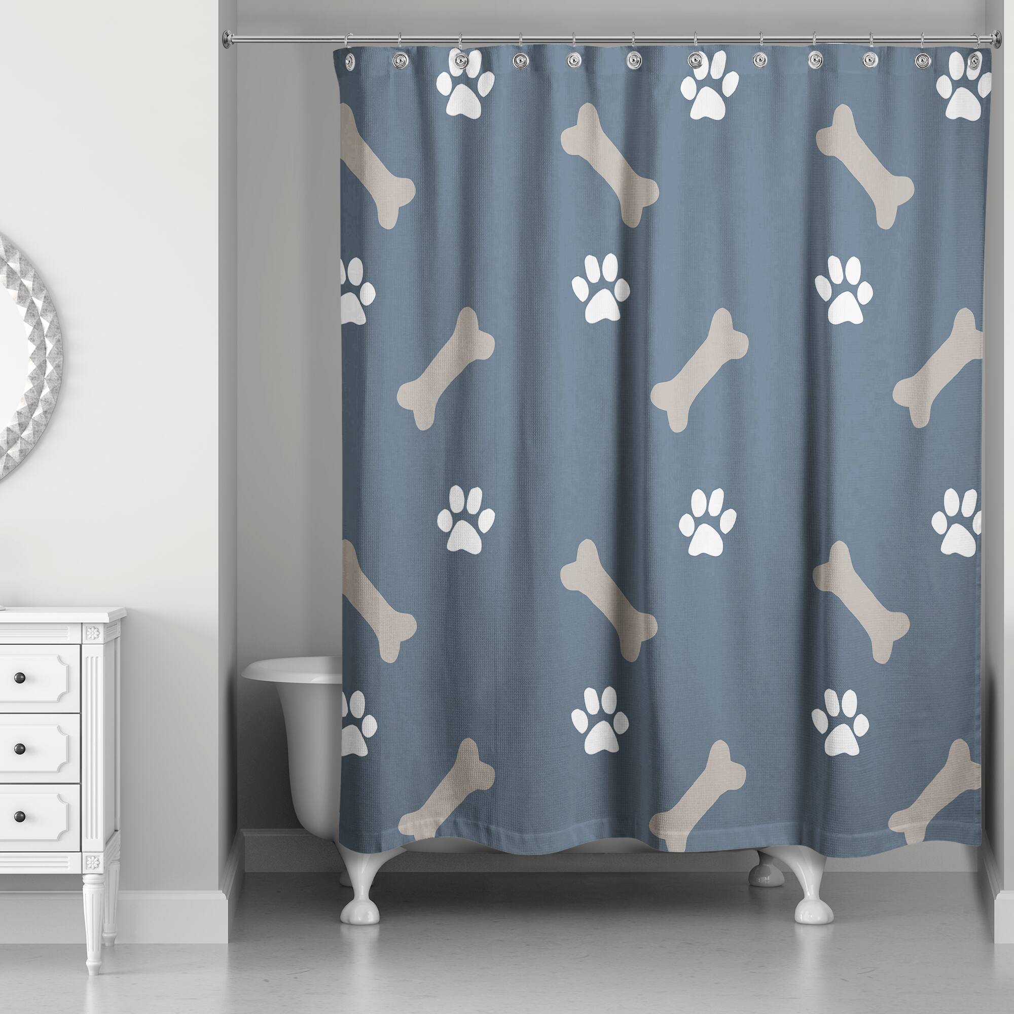 Bones &#x26; Paws Shower Curtain
