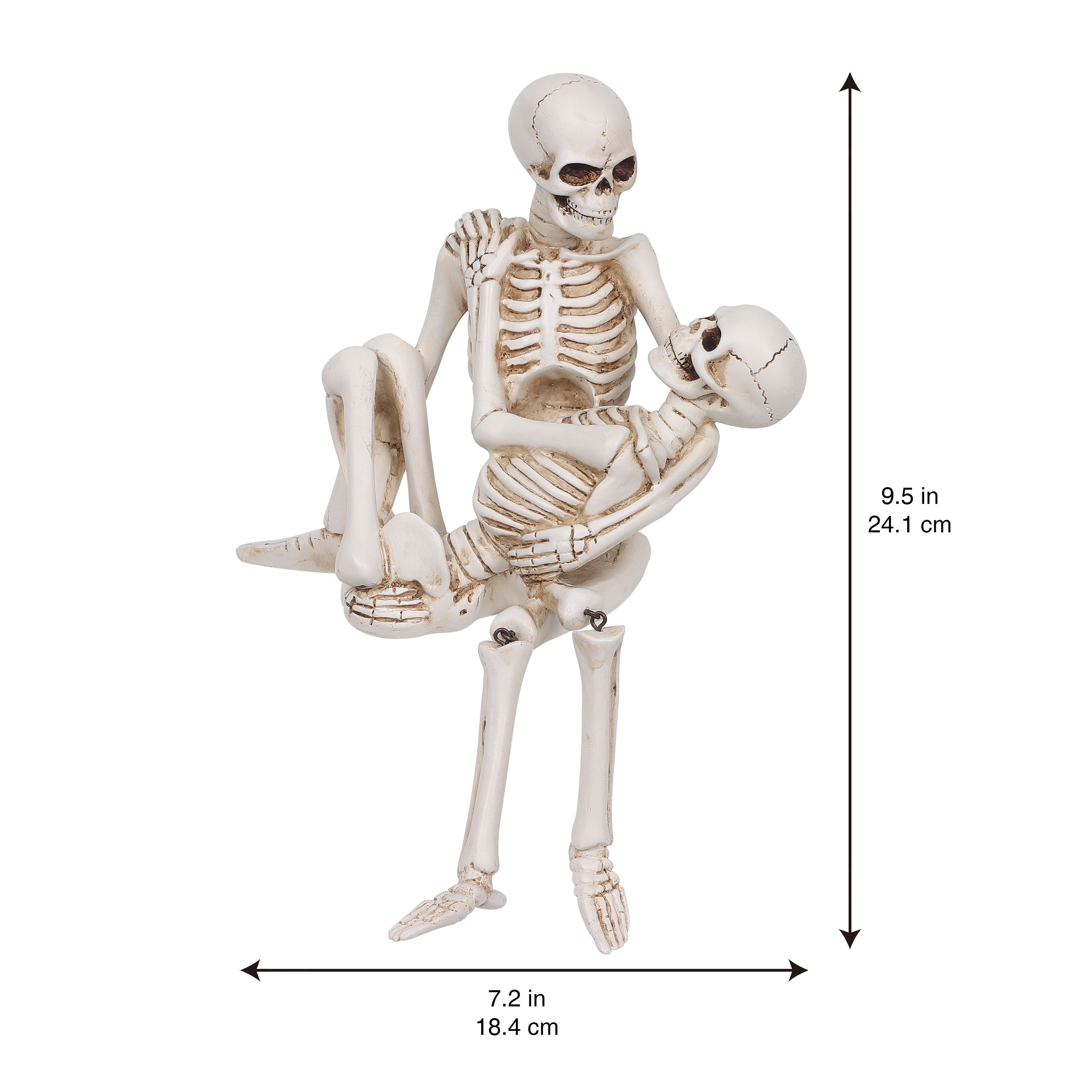 9.5&#x22; Skeleton Couple Hug Tabletop D&#xE9;cor by Ashland&#xAE;