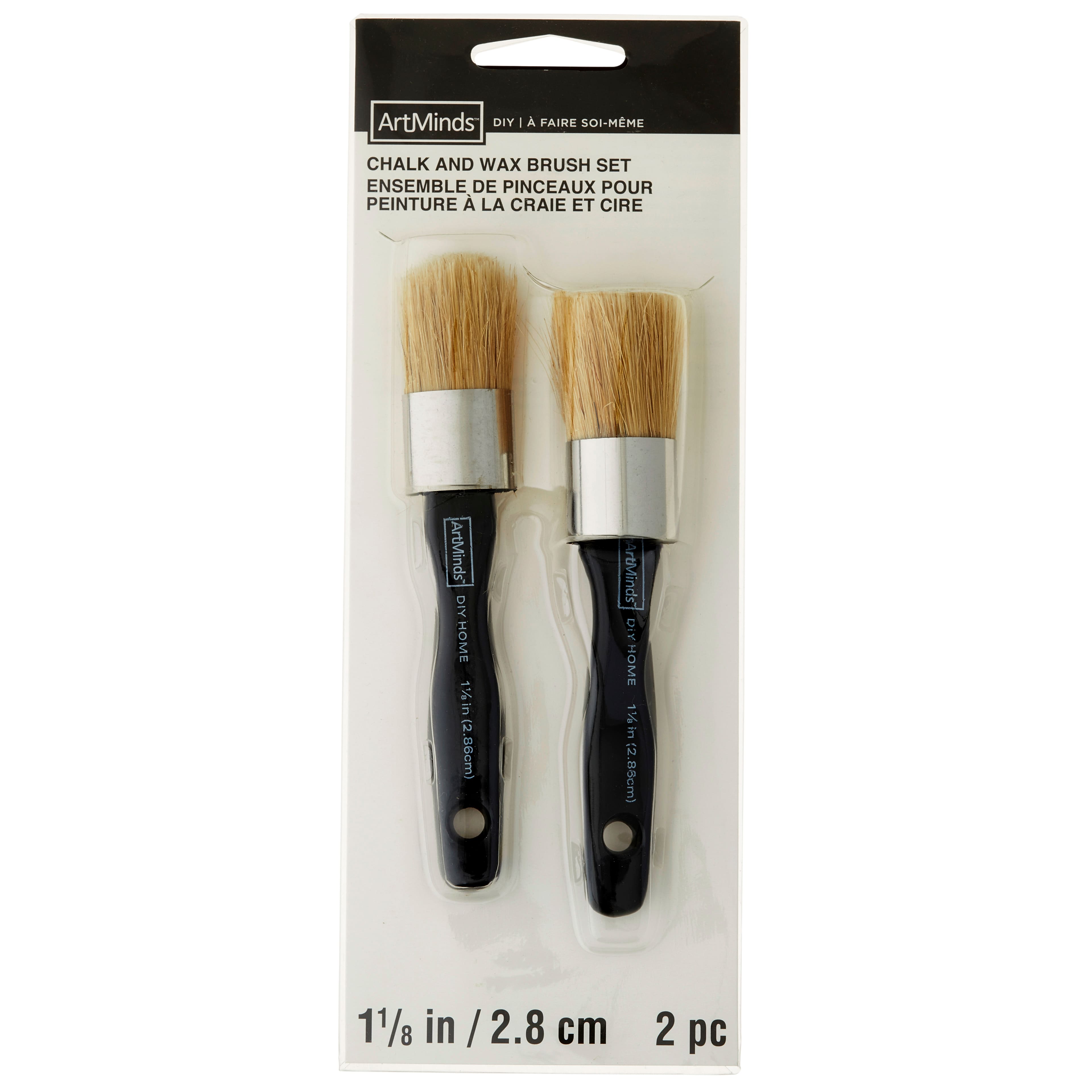 6 Packs: 2 ct. (12 total) DIY Home Chalk &#x26; Wax Brush Set by ArtMinds&#xAE;