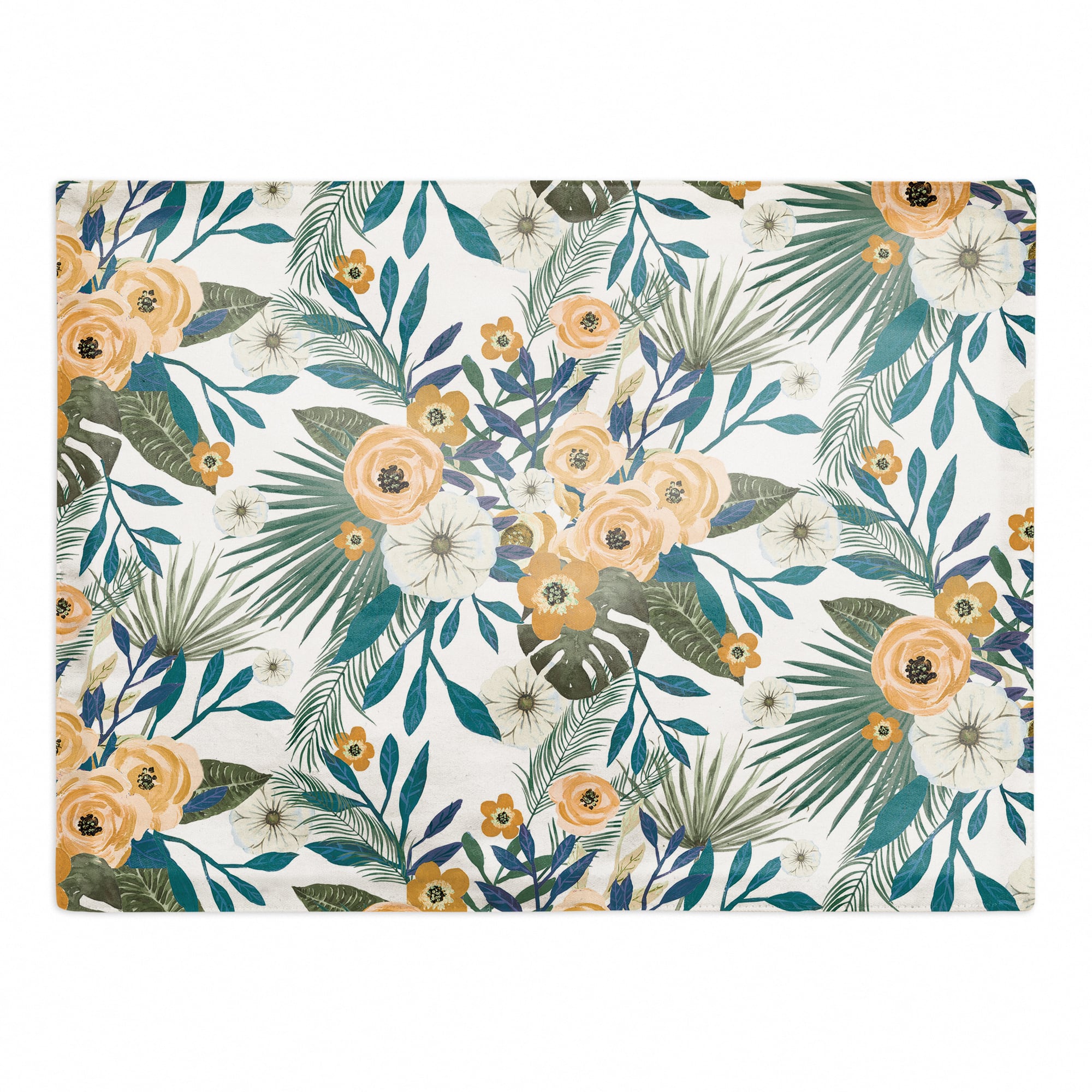 Tropical Floral Cotton Twill Placemat