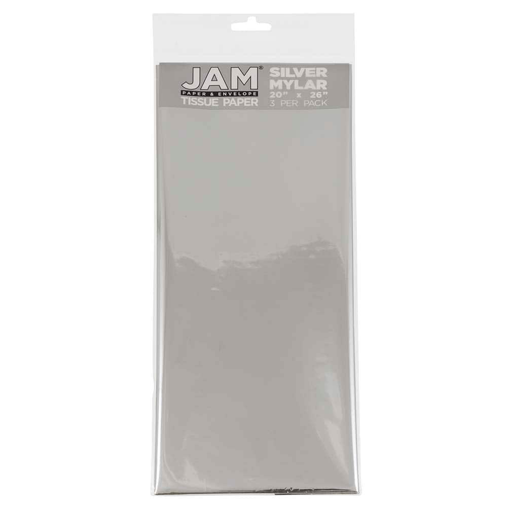 JAM Paper Mylar 20" x 26" Tissue Paper, 3ct.