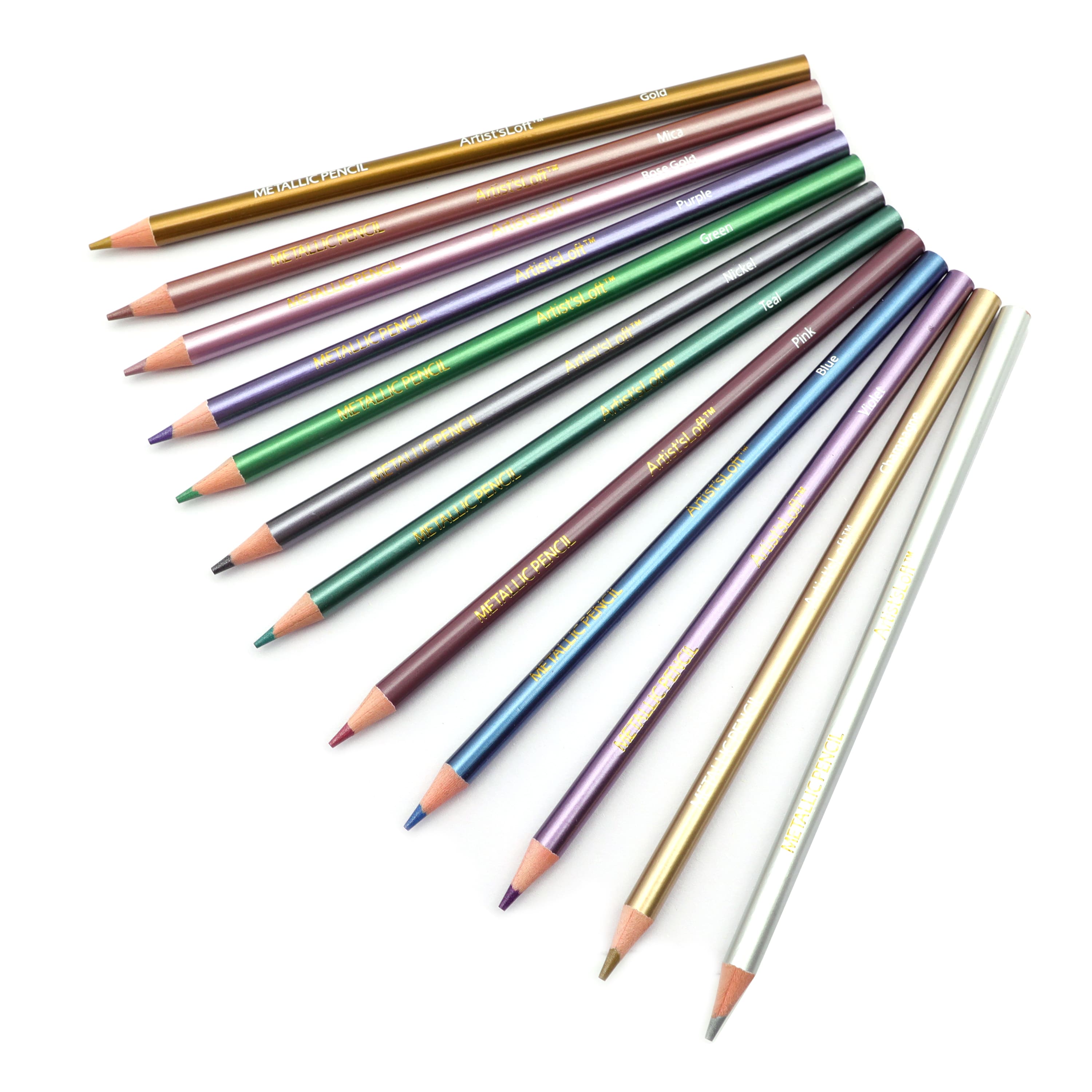 12 Packs: 12 ct. (144 total) Metallic Colored Pencils by Artist's Loft™