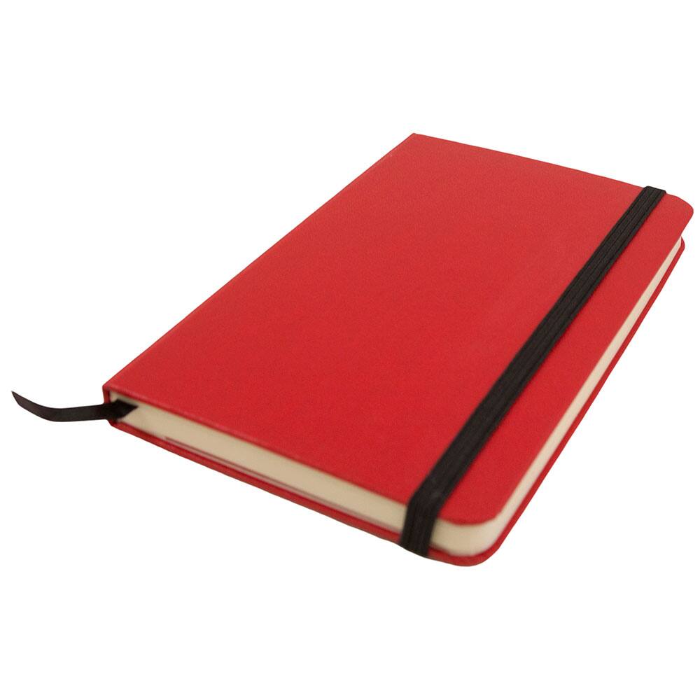 JAM Paper Small Hardcover Notebook with Elastic Band