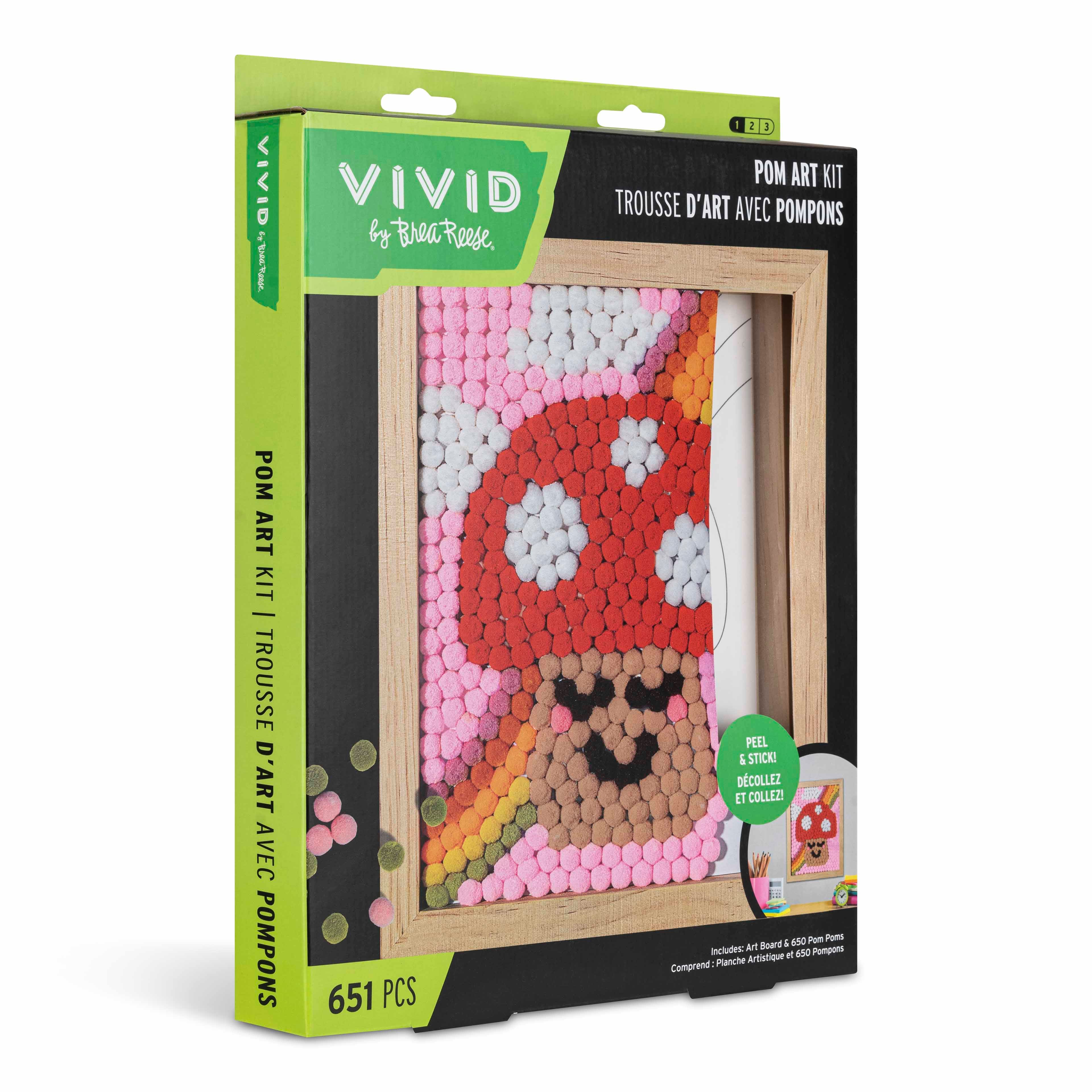 VIVID by Brea Reese&#xAE; Mushroom Pom Art Kit