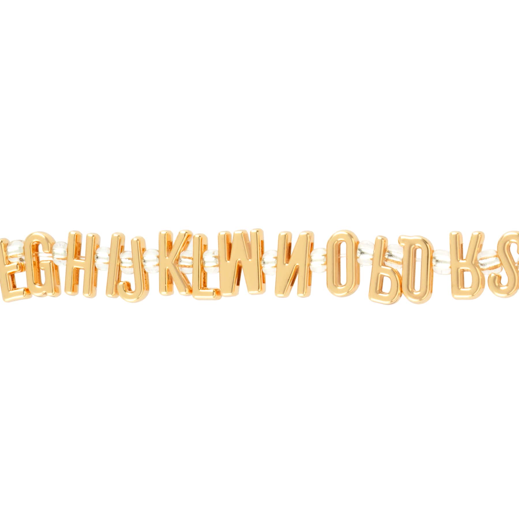 12 Packs: 26 ct. (312 total) Gold Alphabet Metal Beads by Bead Landing™