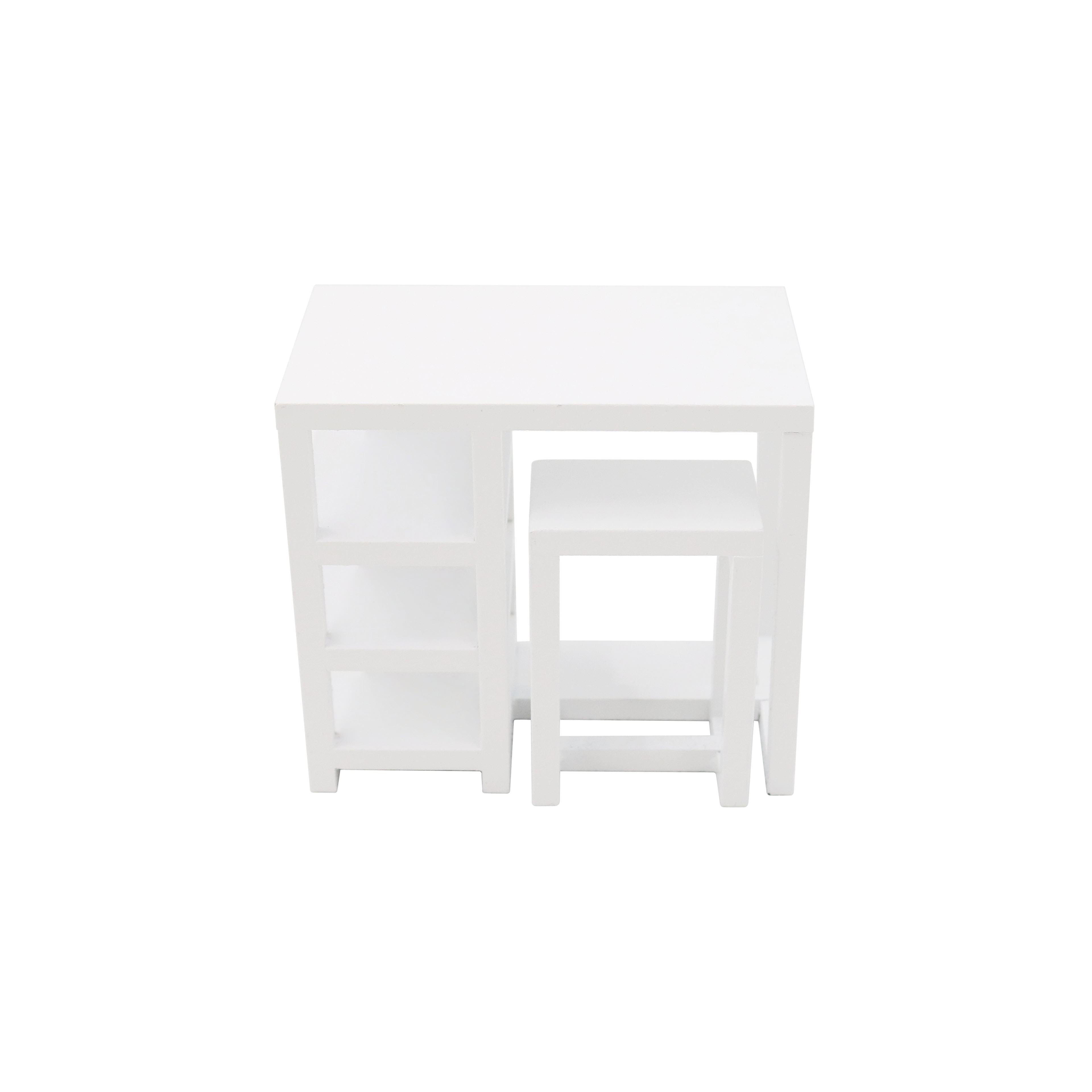 Mini White Bar Table & Chairs Set by Make Market®