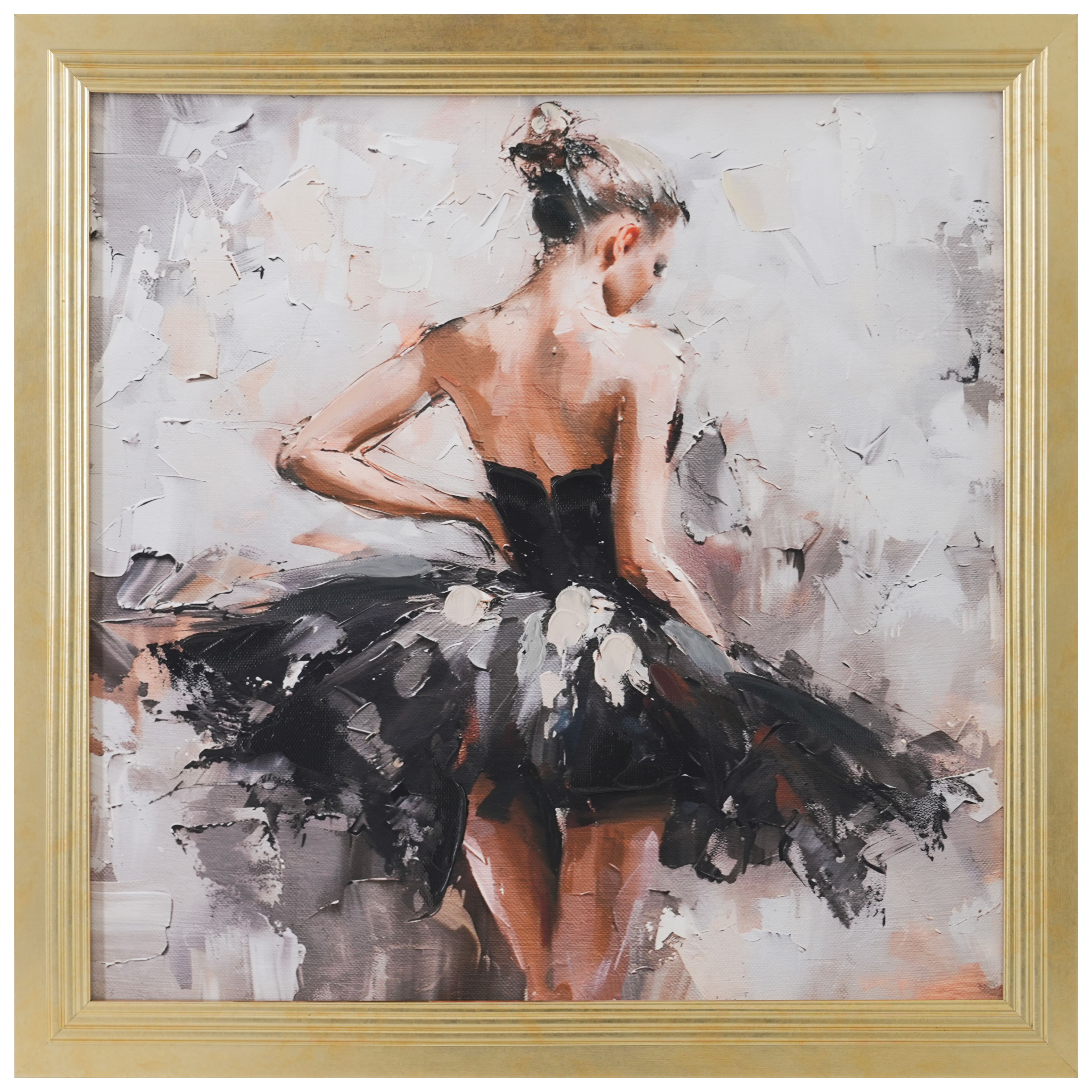 14&#x22; x 14&#x22; Dark Dress Ballet Girl Wall D&#xE9;cor by Ashland&#xAE;