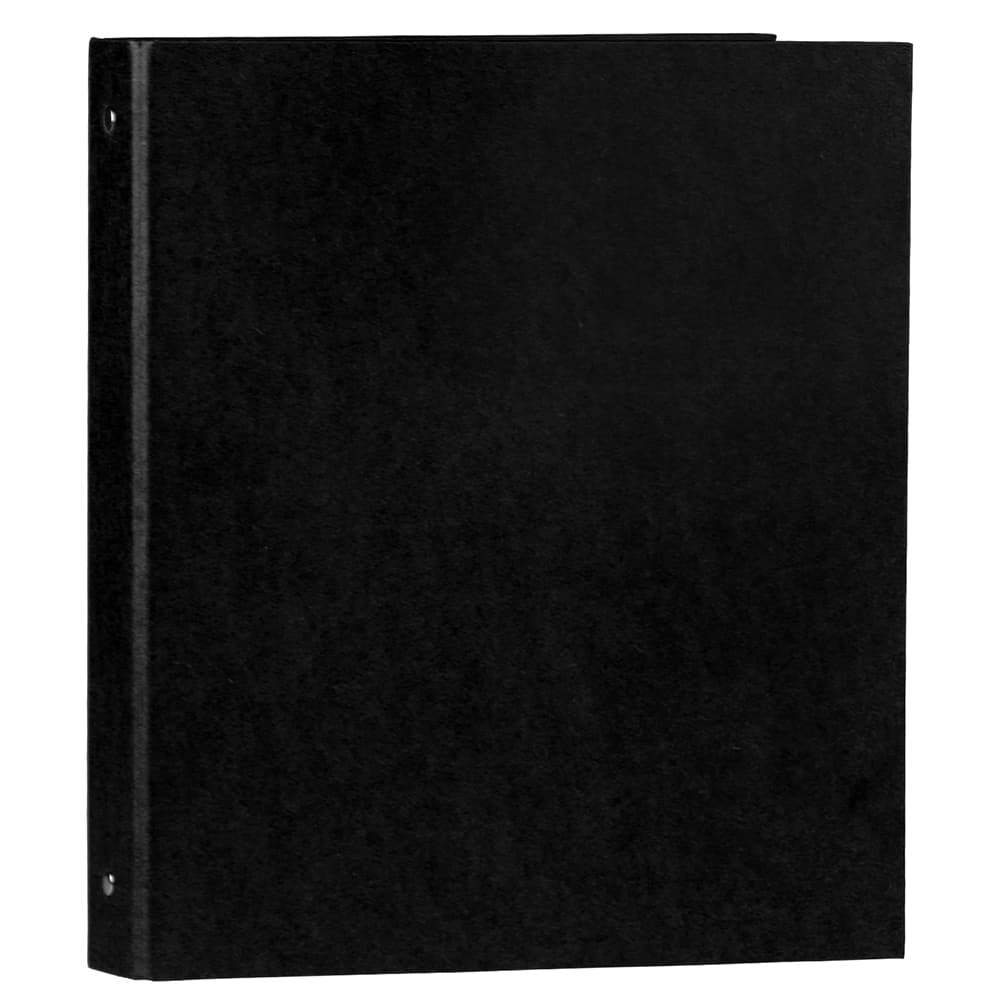 JAM Paper 1" Black Recycled Kraft 3-Ring Binder
