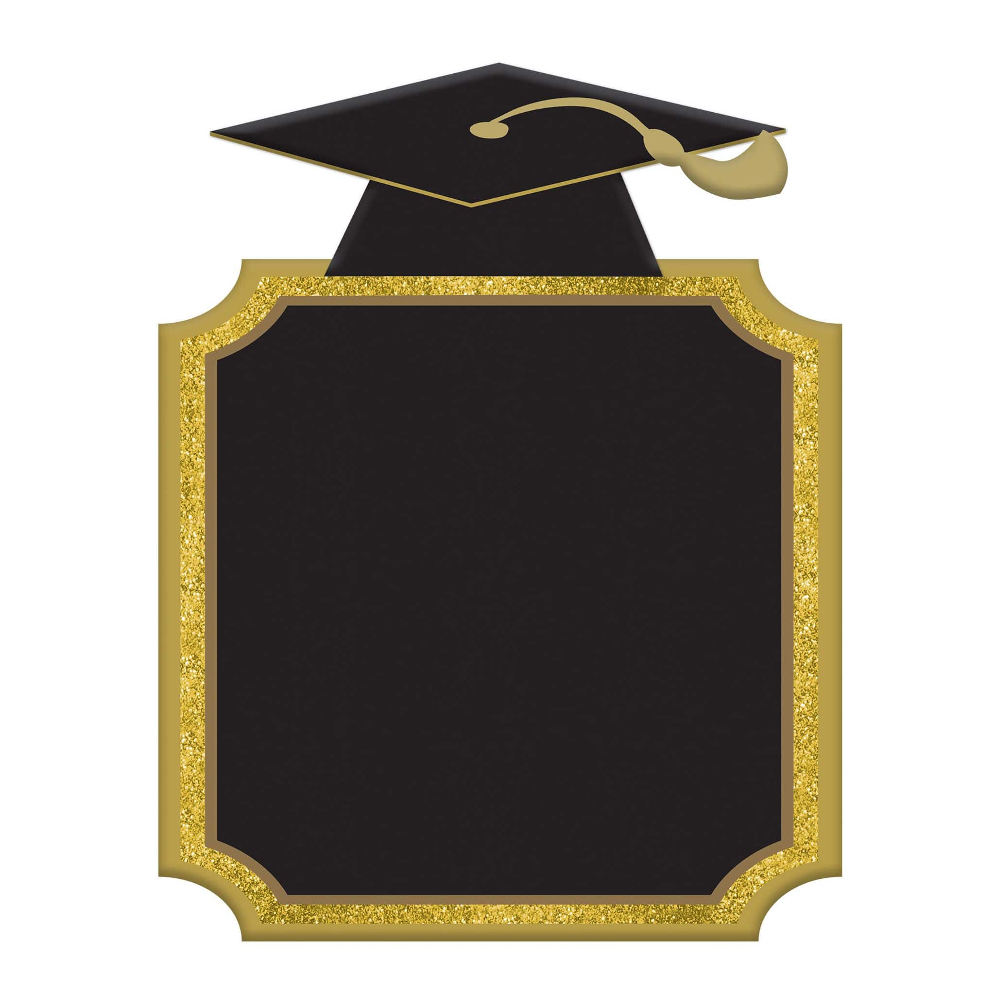 Large Chalkboard Sign With Graduation Cap