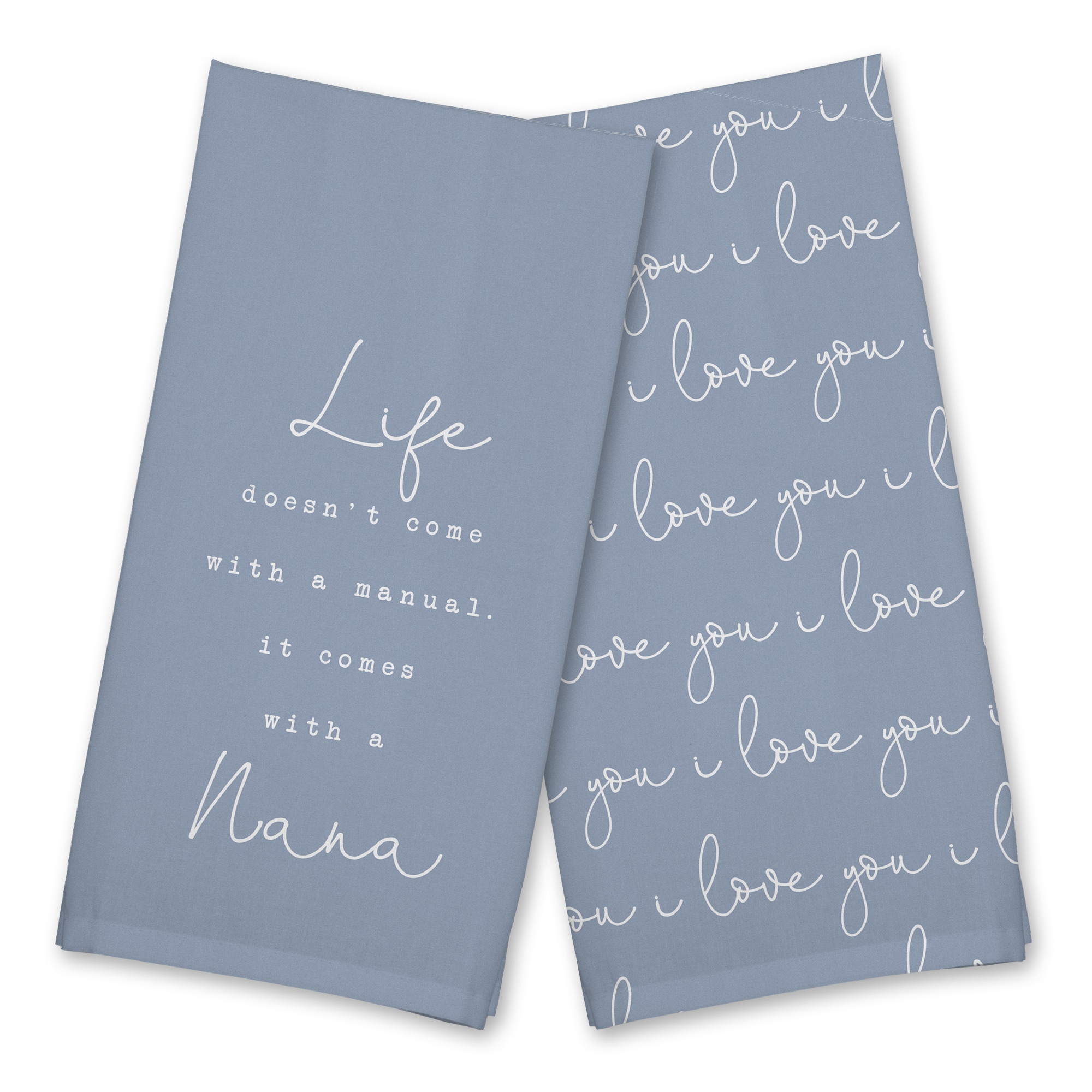 Life Comes with a Nana Cotton Twill Tea Towel Set