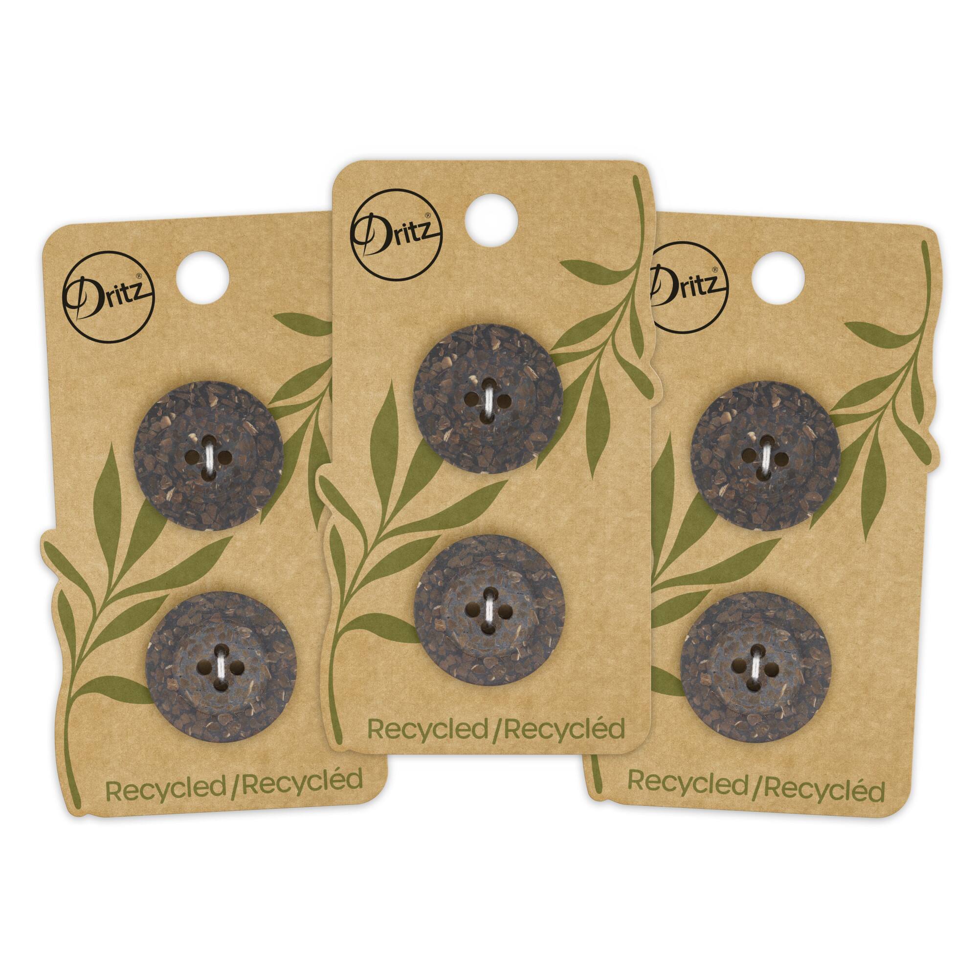 Dritz® 23mm Brown Recycled Coconut Round Buttons, 6ct.