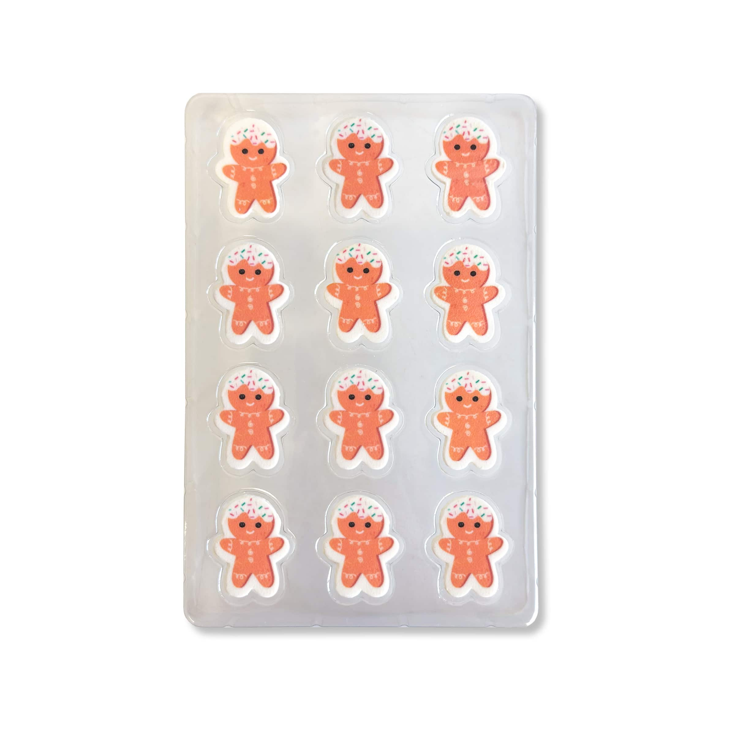 Sprinkle Pop Gingerbread Men Icing Decorations, 12ct.