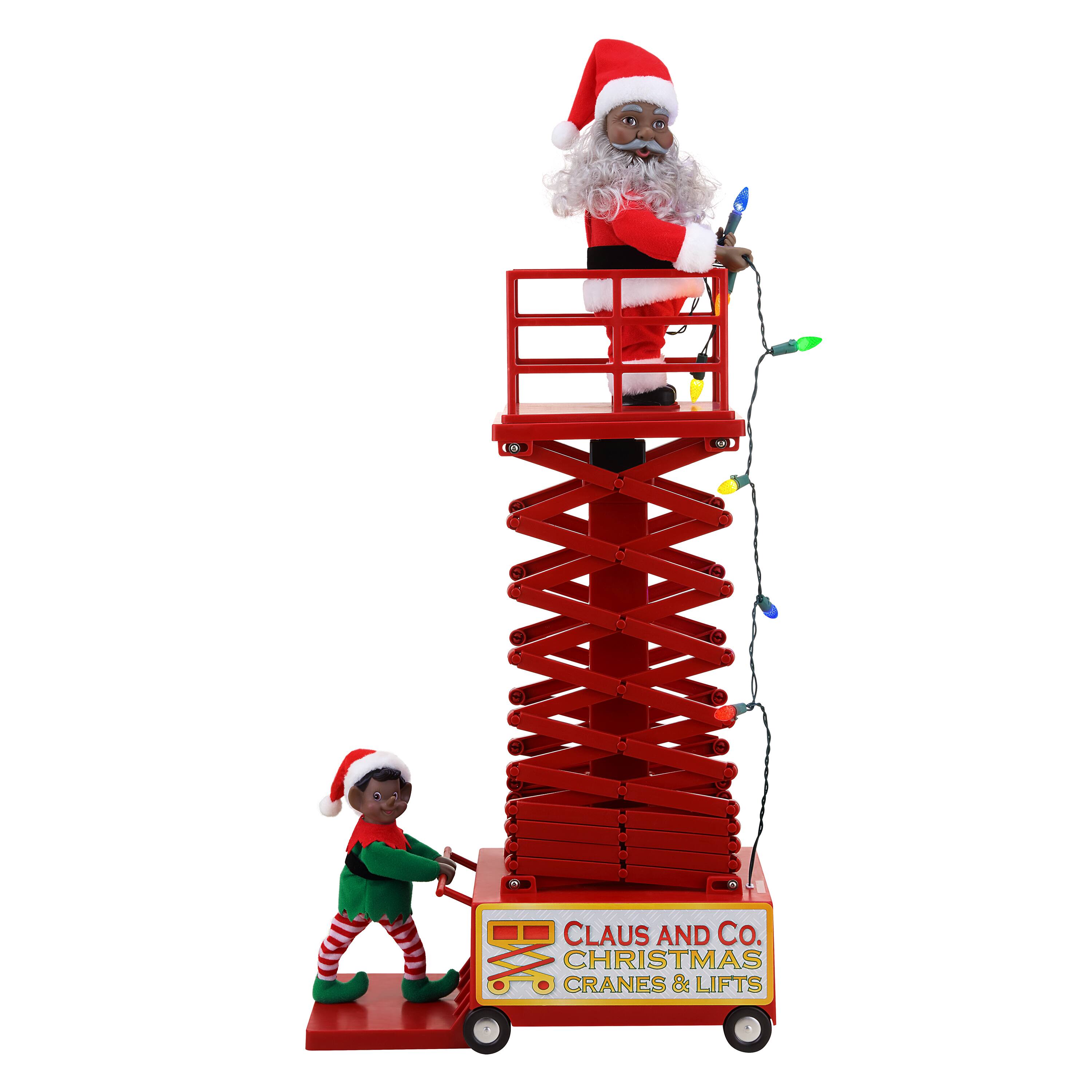 4ft. Animated &#x26; Musical Santa&#x27;s Lift