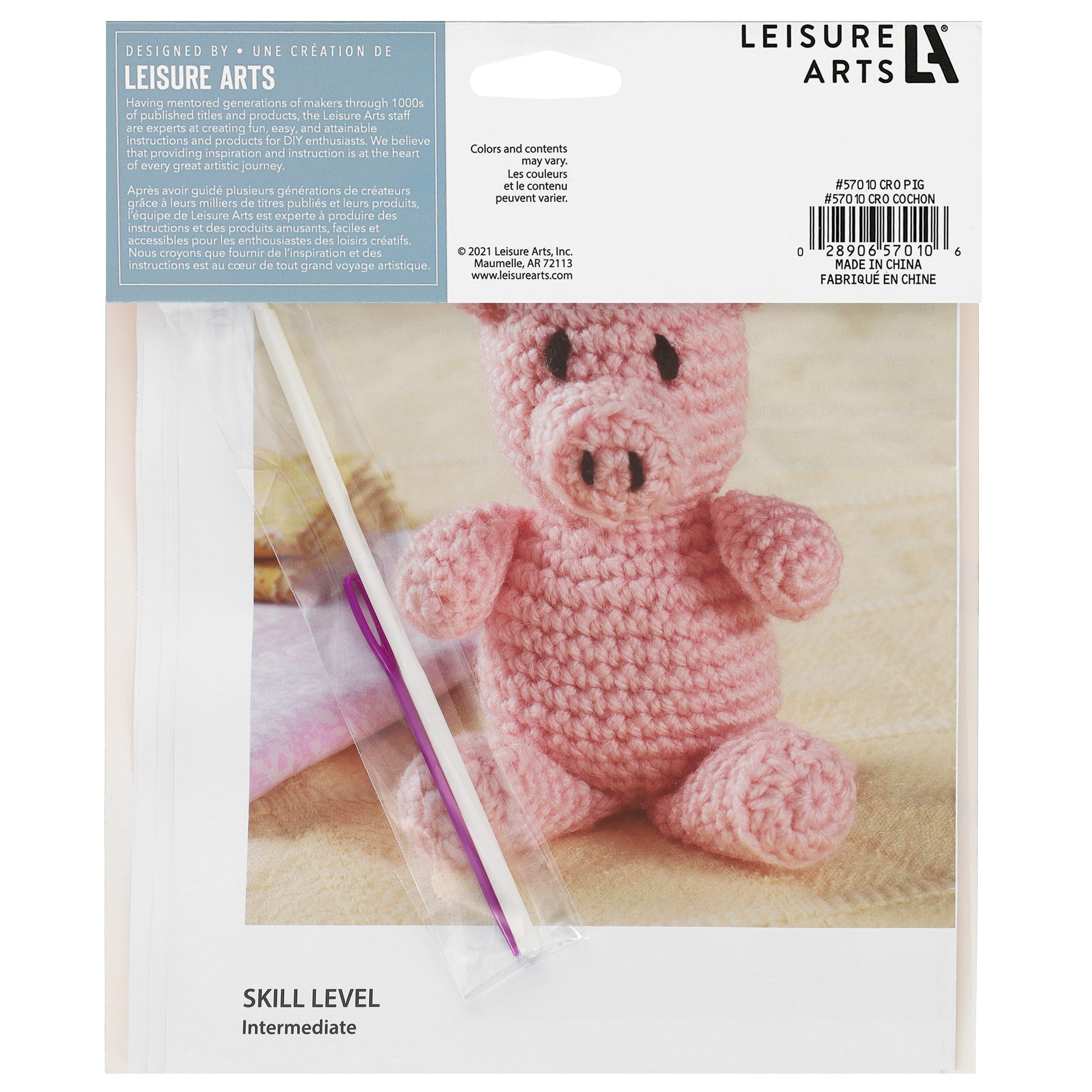 Leisure Arts&#xAE; Pig Crochet Friend Kit