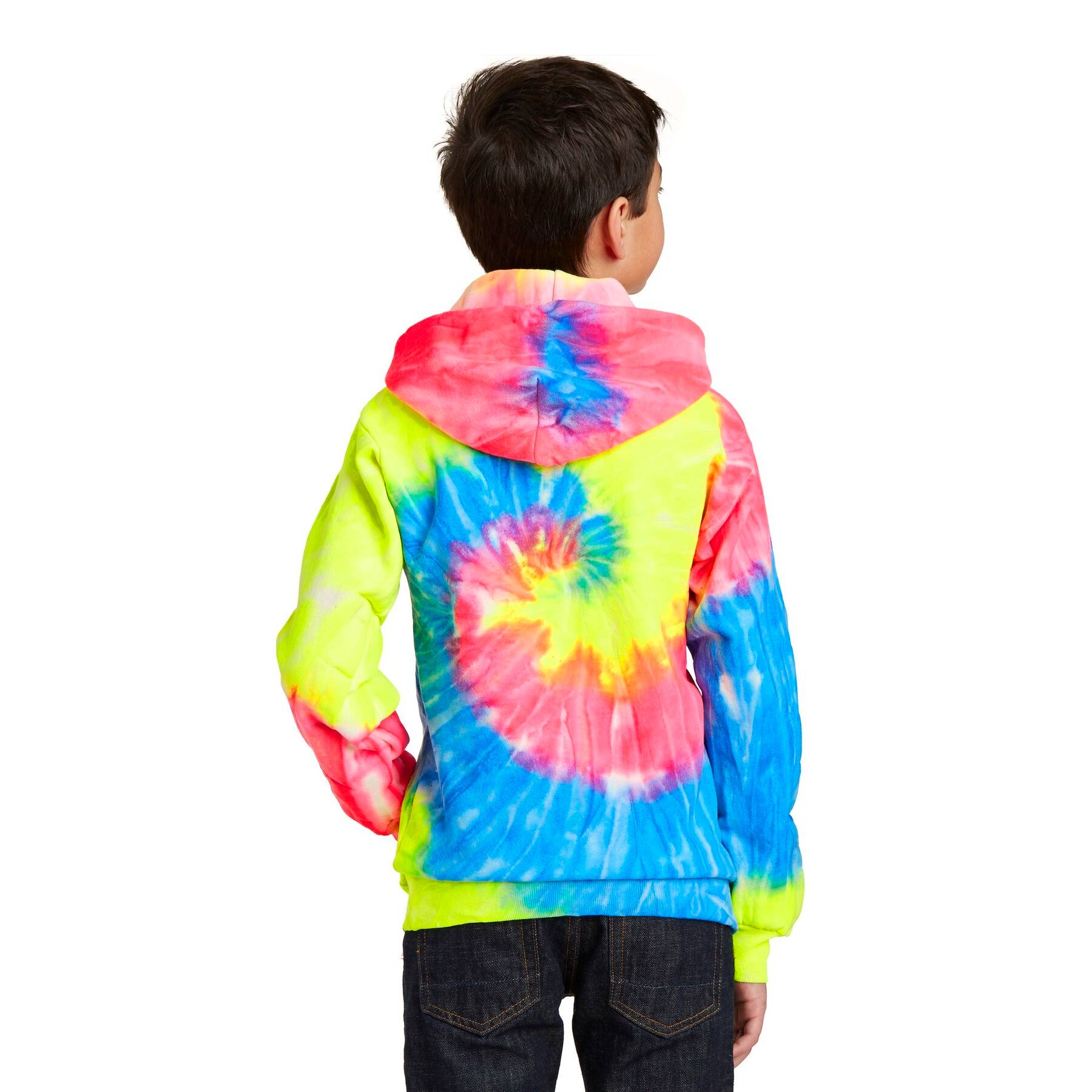Port & Company® Youth Tie-Dye Pullover Hooded Sweatshirt