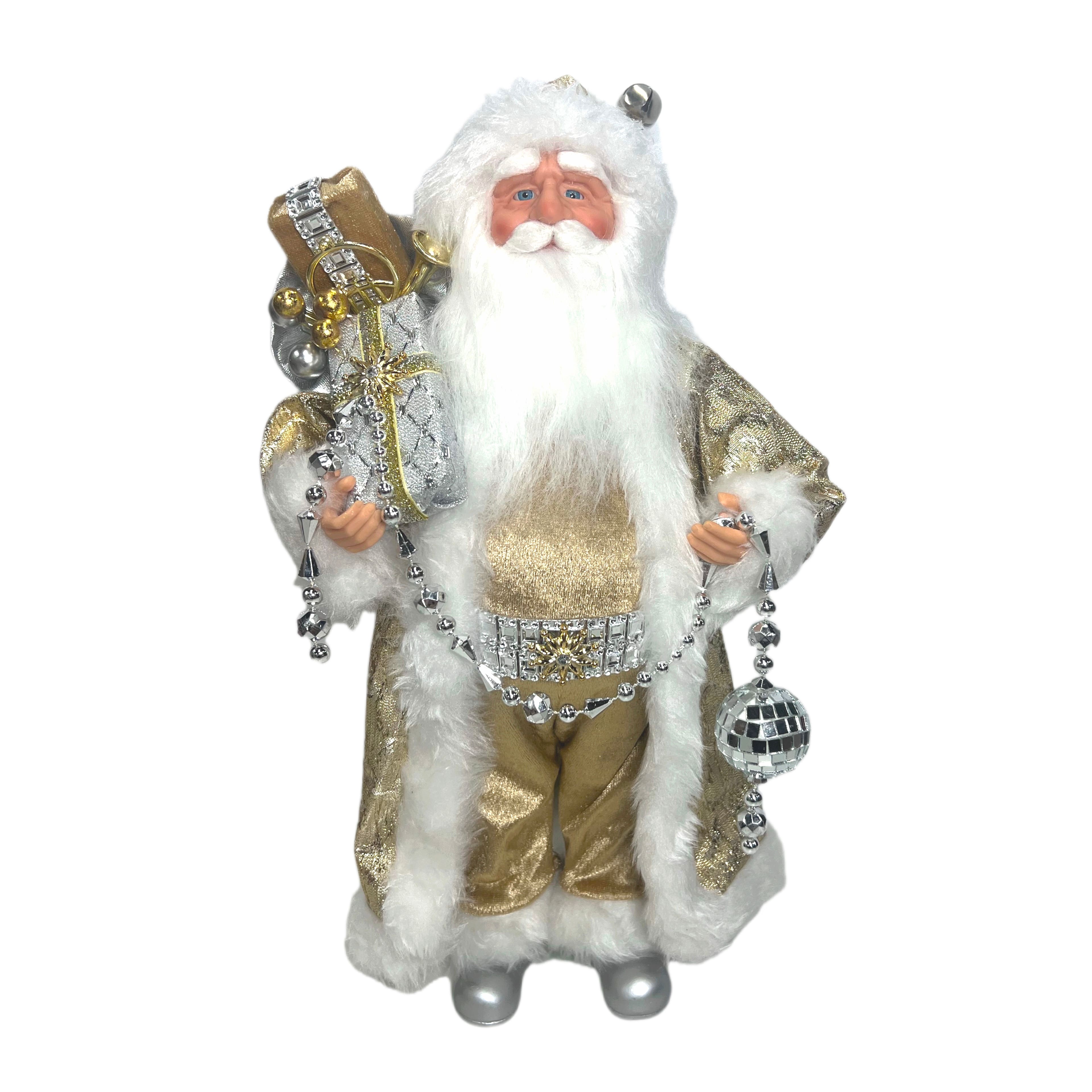 16&#x22; Santa with Disco Ball Decoration by Ashland&#xAE;