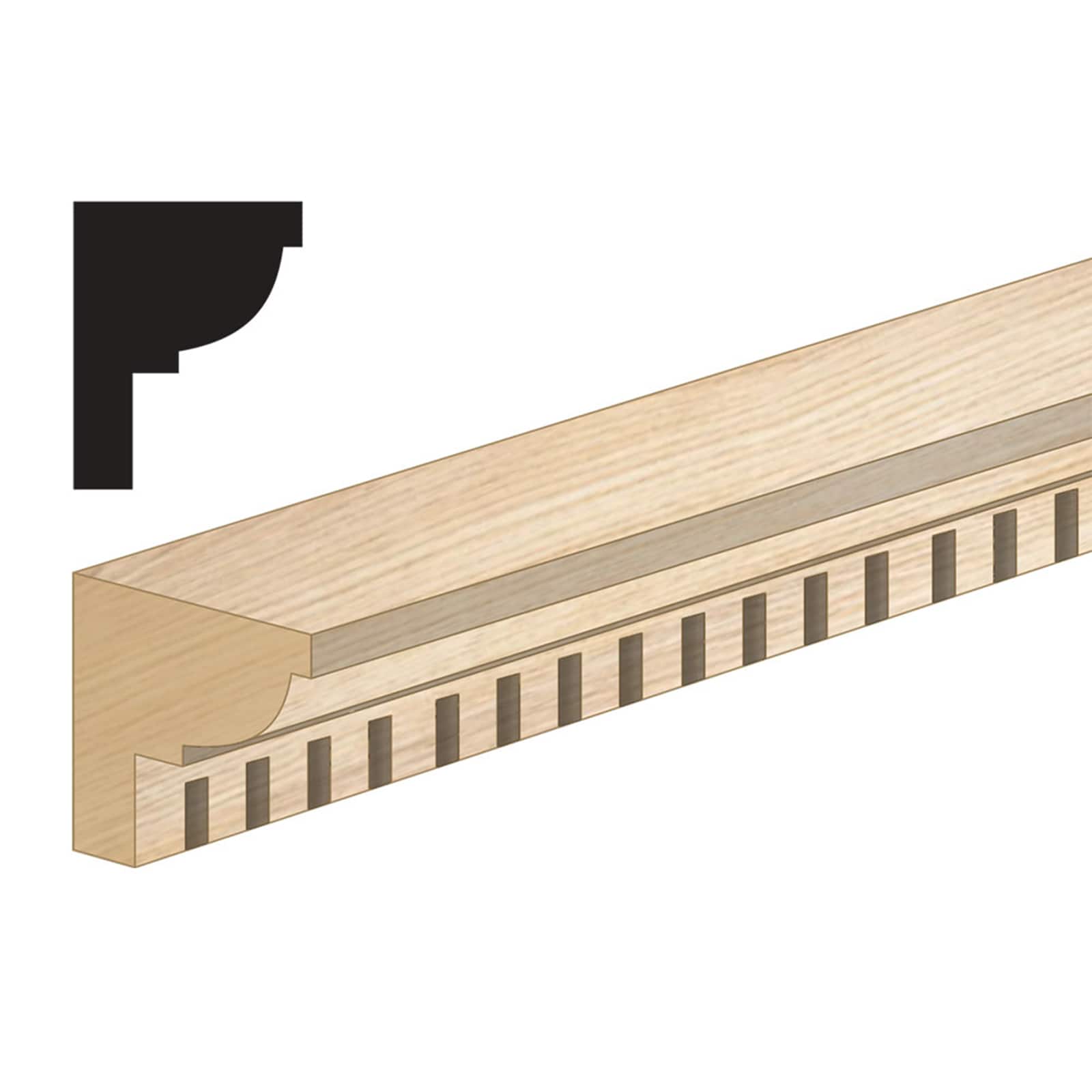 Houseworks&#xAE; Dentil Crown Molding, 3ct.