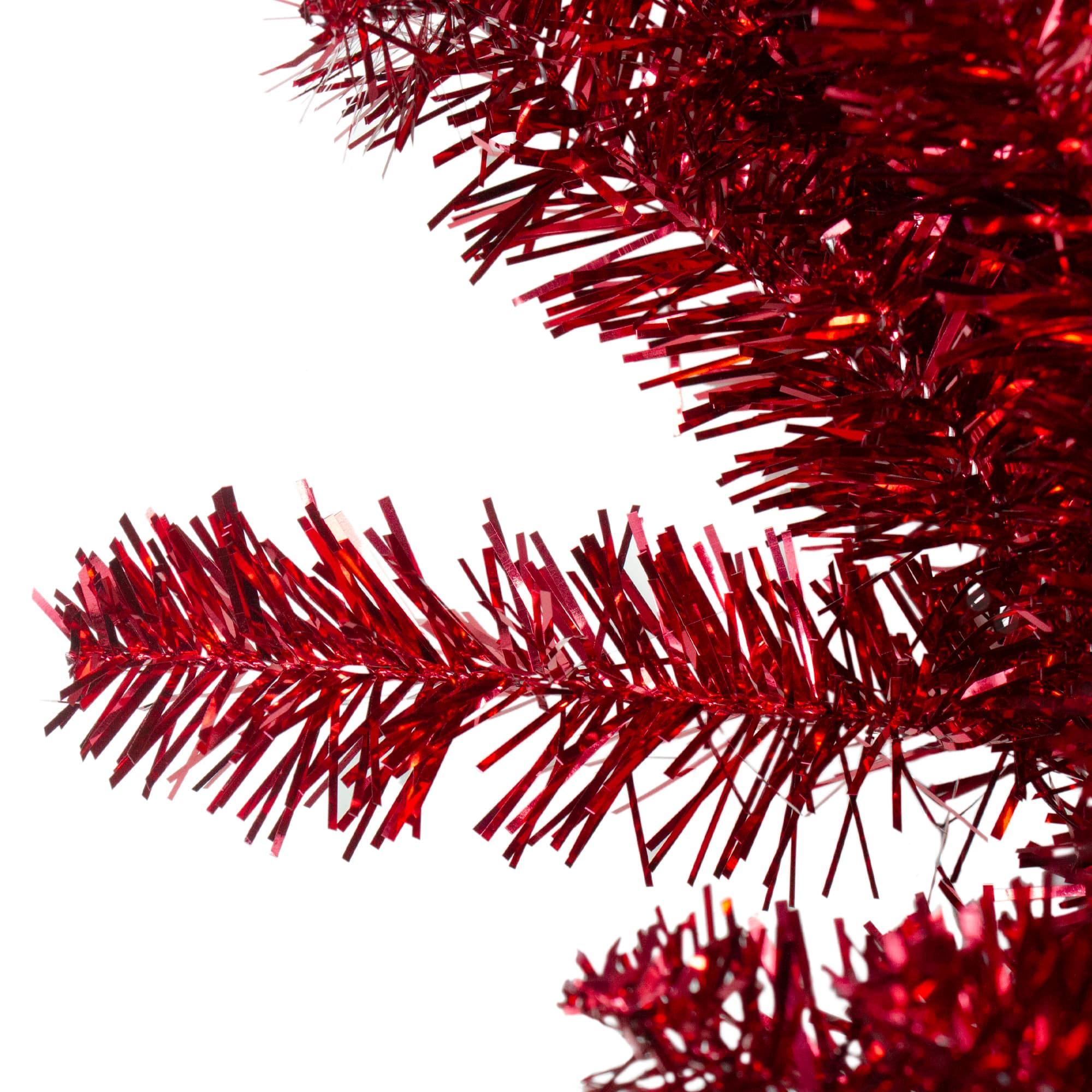 9ft. Metallic Red Christmas Tinsel Garland