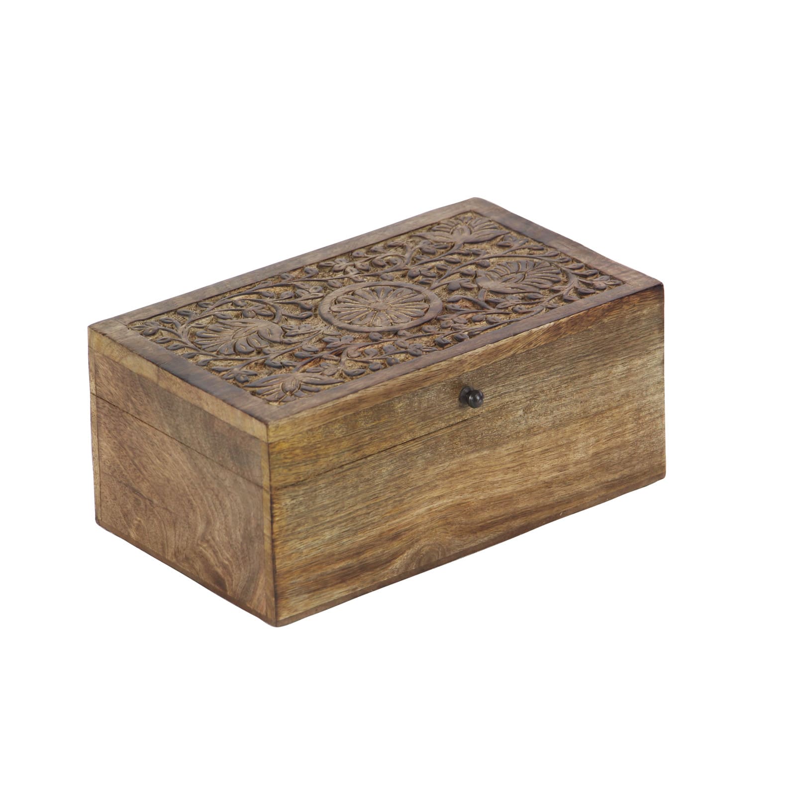 Brown Mango Wood Rustic Box Set, 8", 10" & 12"