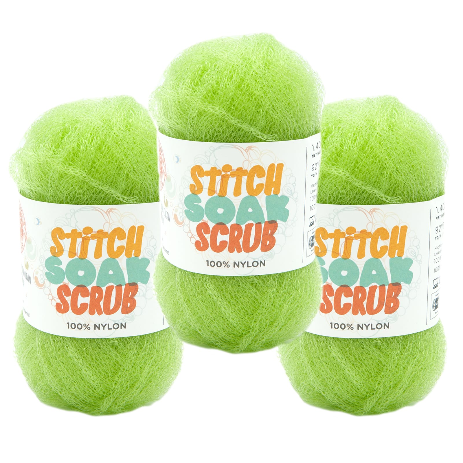 3 Pack Lion Brand&#xAE; Stitch Soak Scrub Yarn