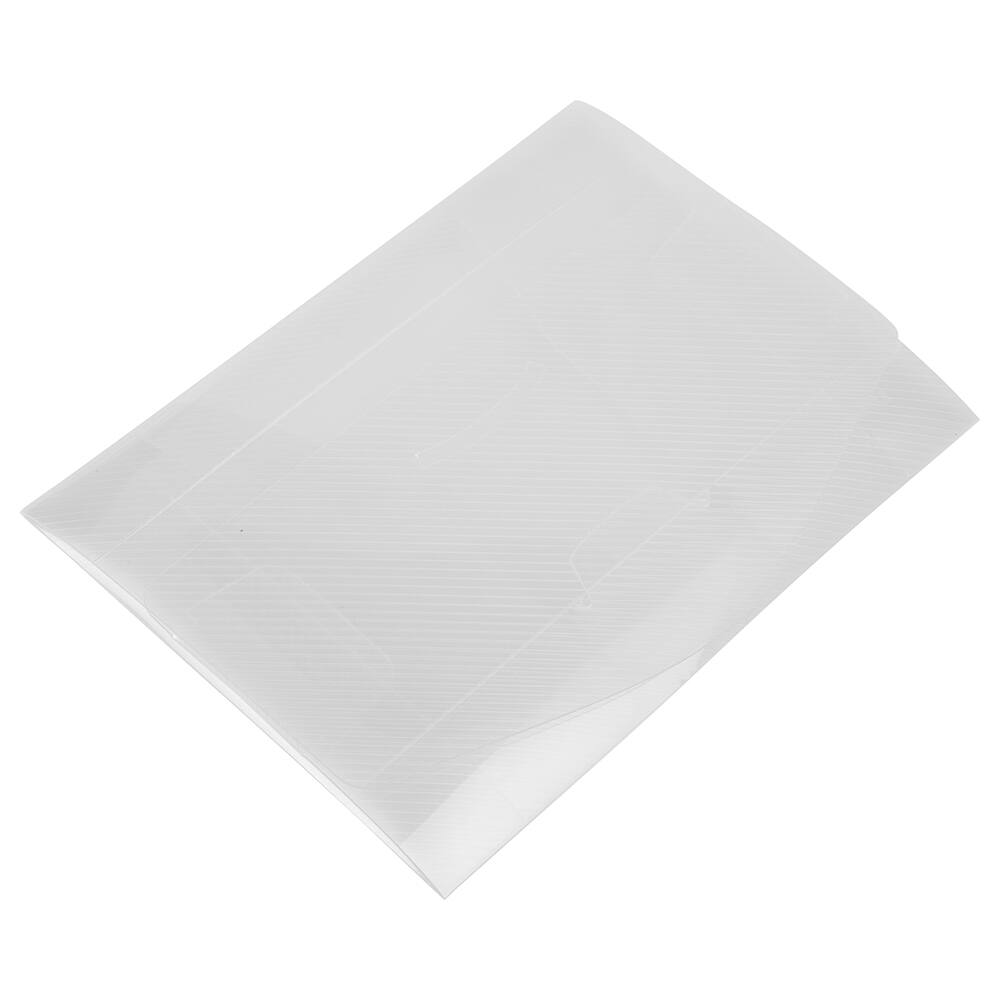 JAM Paper 4" x 6" Clear Plastic Tuck Flap Portfolio, 4ct.