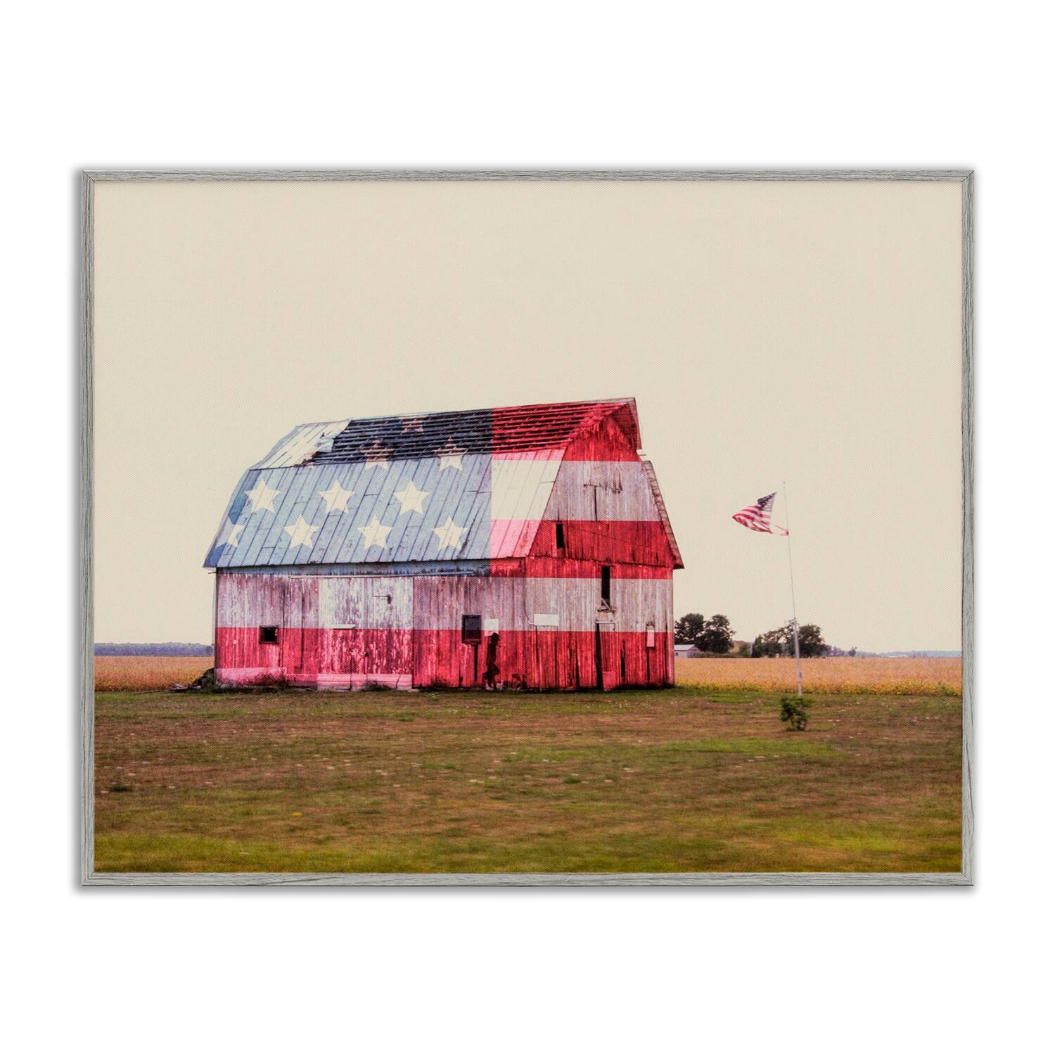 Stupell Industries Americana Farmhouse Barn Framed Giclee Art