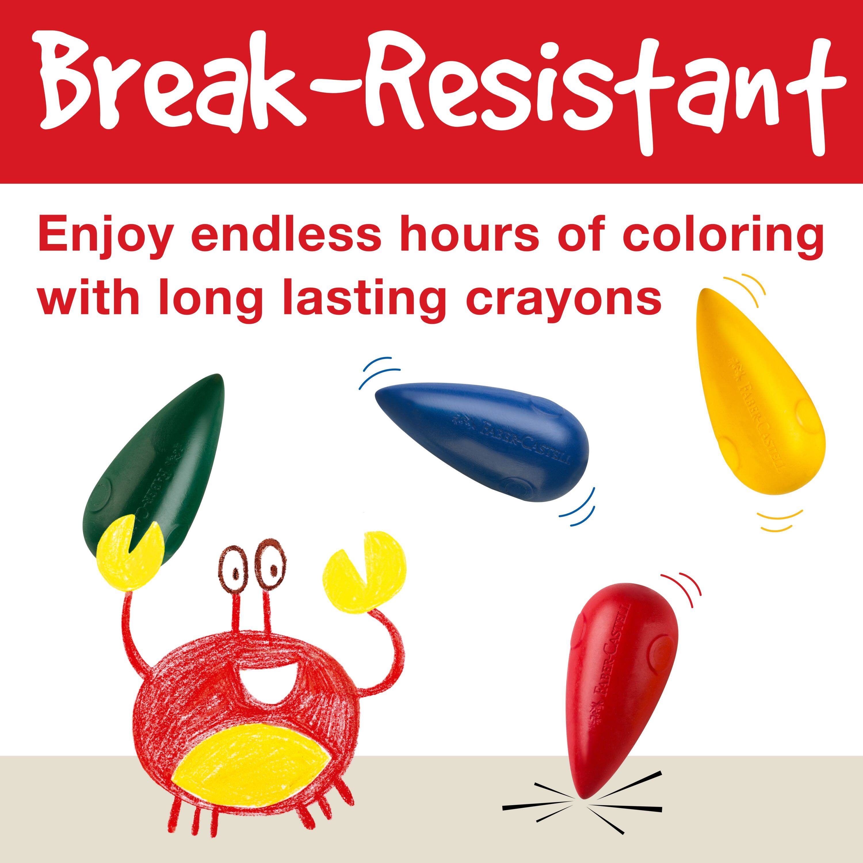 Faber-Castell&#xAE; Little Creatives Easy Grasp Bulb Crayons, 4ct.