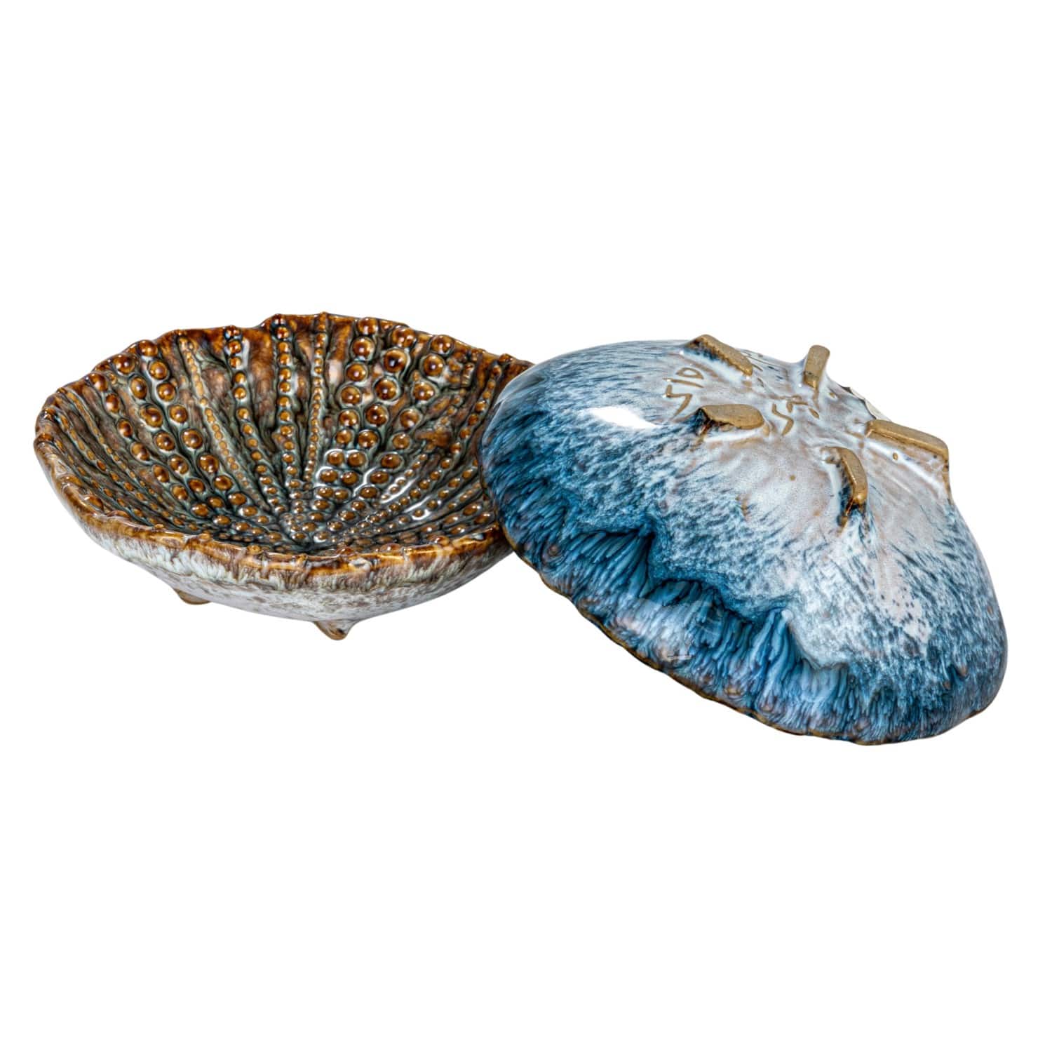 Hello Honey® 4.25" Multicolor Embossed Dots Stoneware Dish Set