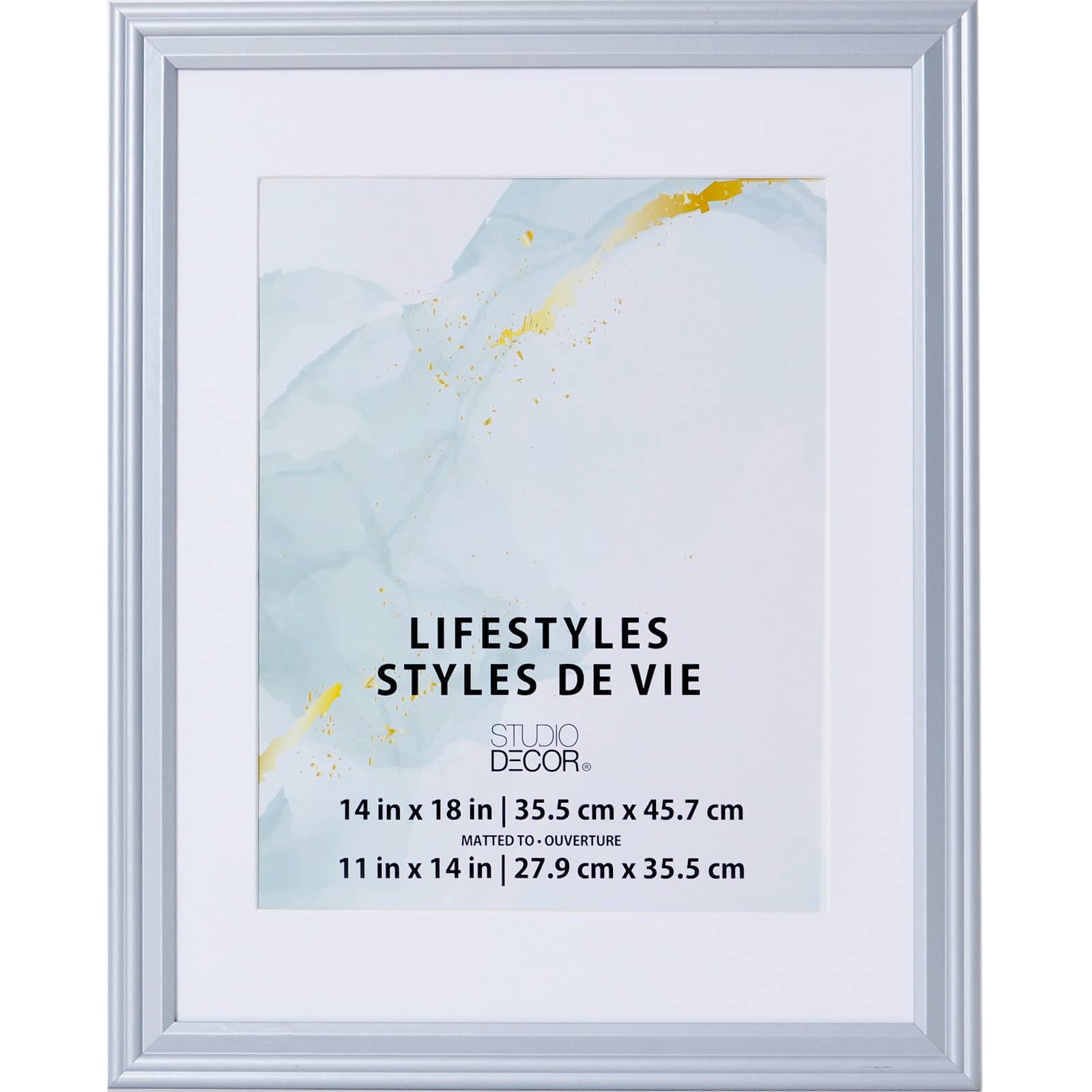 6 Pack: Silver Frame with Mat, Lifestyles by Studio D&#xE9;cor&#xAE;