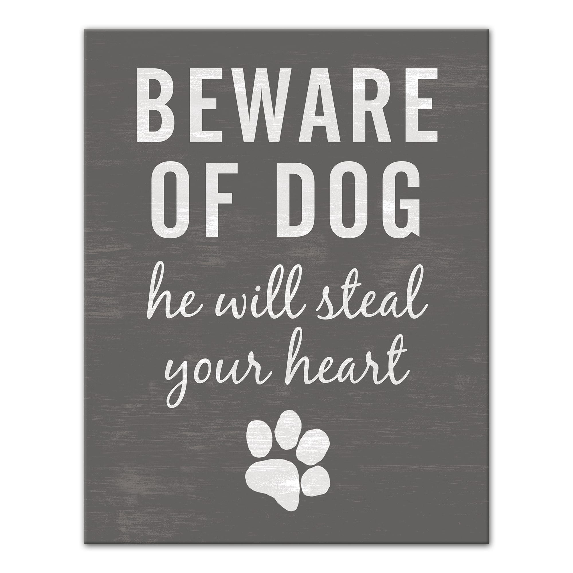 Dog Will Steal Your Heart Canvas Wall Art