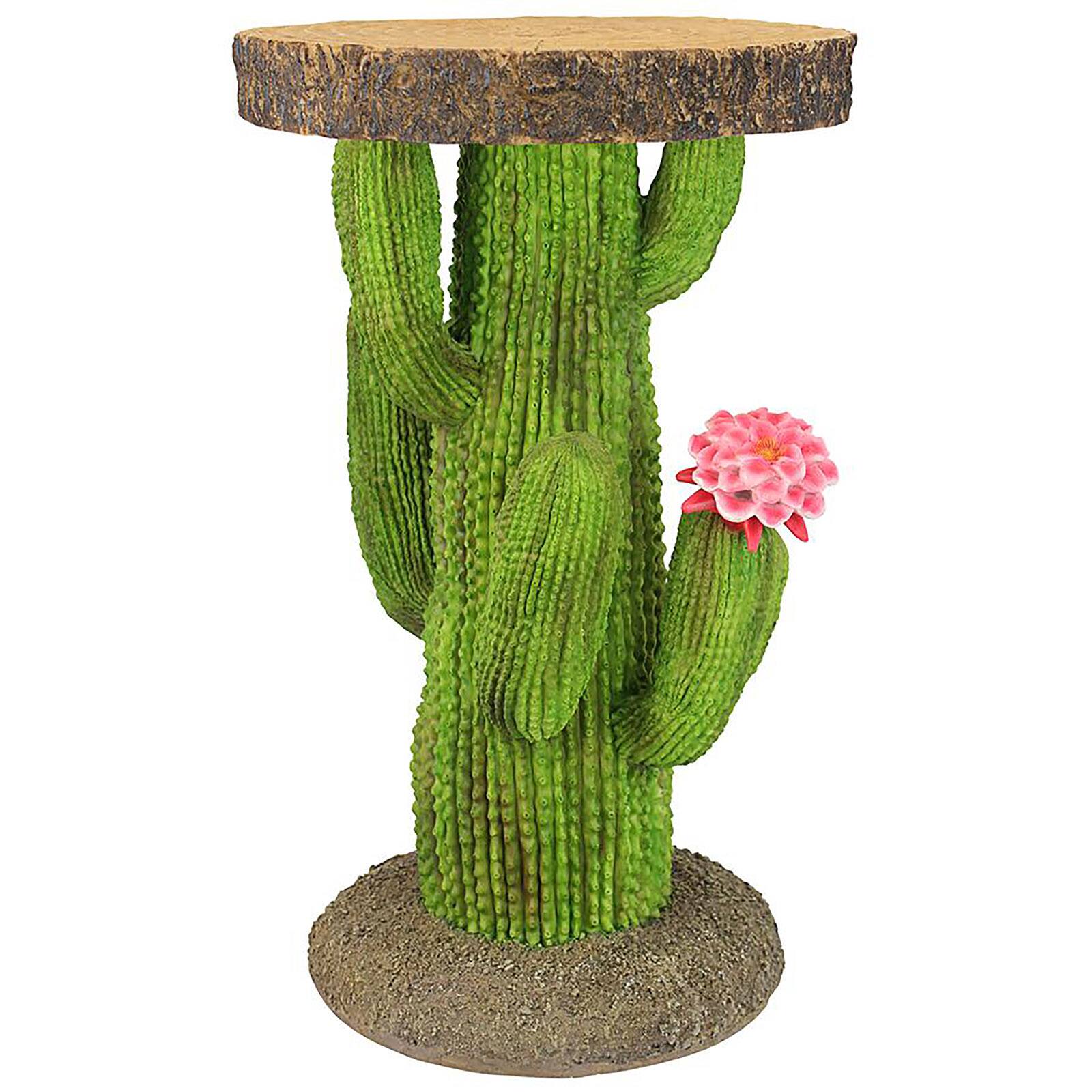 Design Toscano 20.5" Saguaro Cactus Arizona Desert Sculptural Table