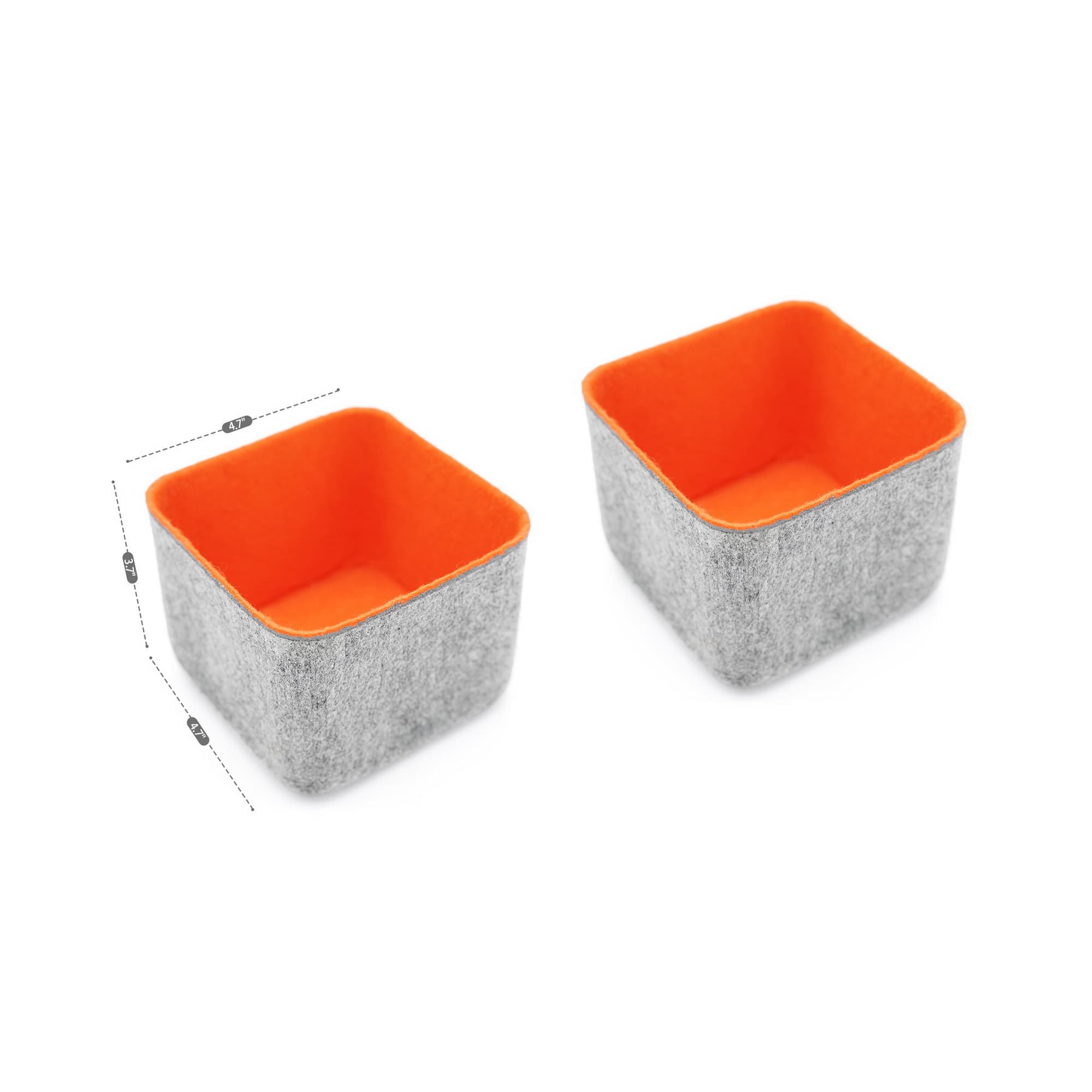 Welaxy Felt 2 Piece Storage Cubes