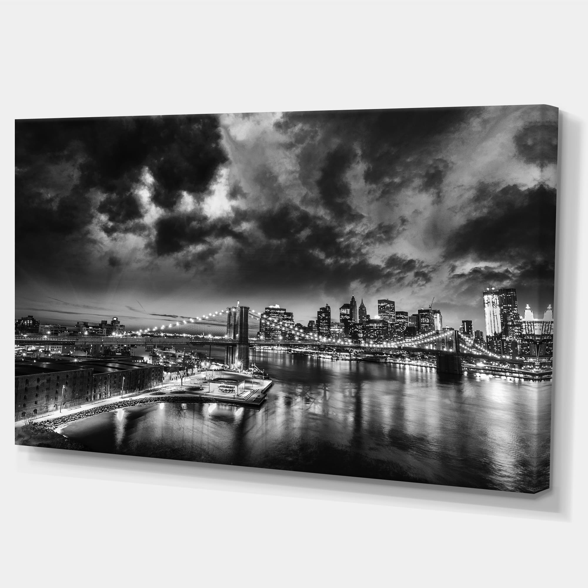 Designart - Amazing Night in New York City - Cityscape Canvas Print