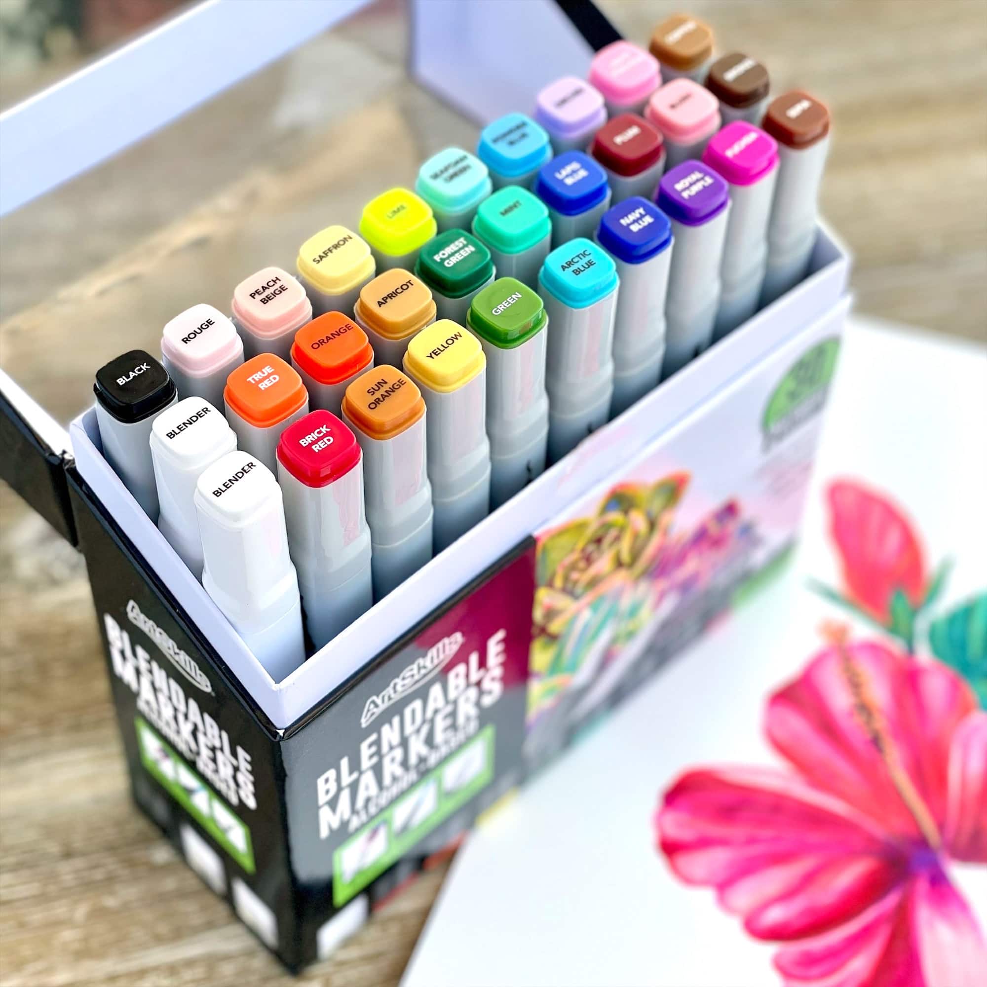 ArtSkills&#xAE; Chisel &#x26; Fine Dual-Tipped 30 Piece Marker Set