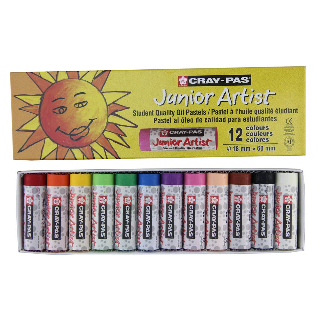 Sakura® Cray-Pas® Junior Artist™ Oil Pastel 12 Color Set ...