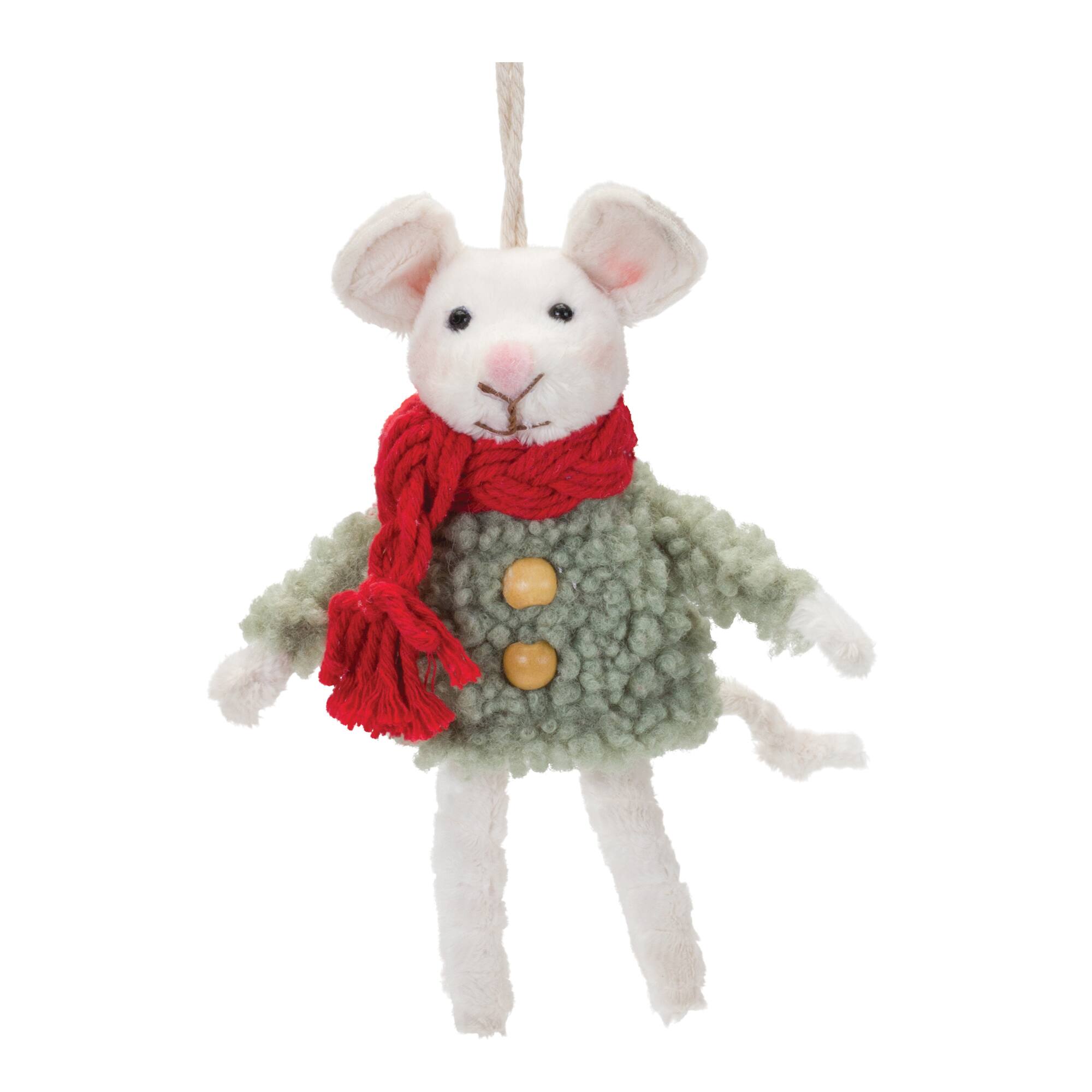 Winter Mouse Ornament Set