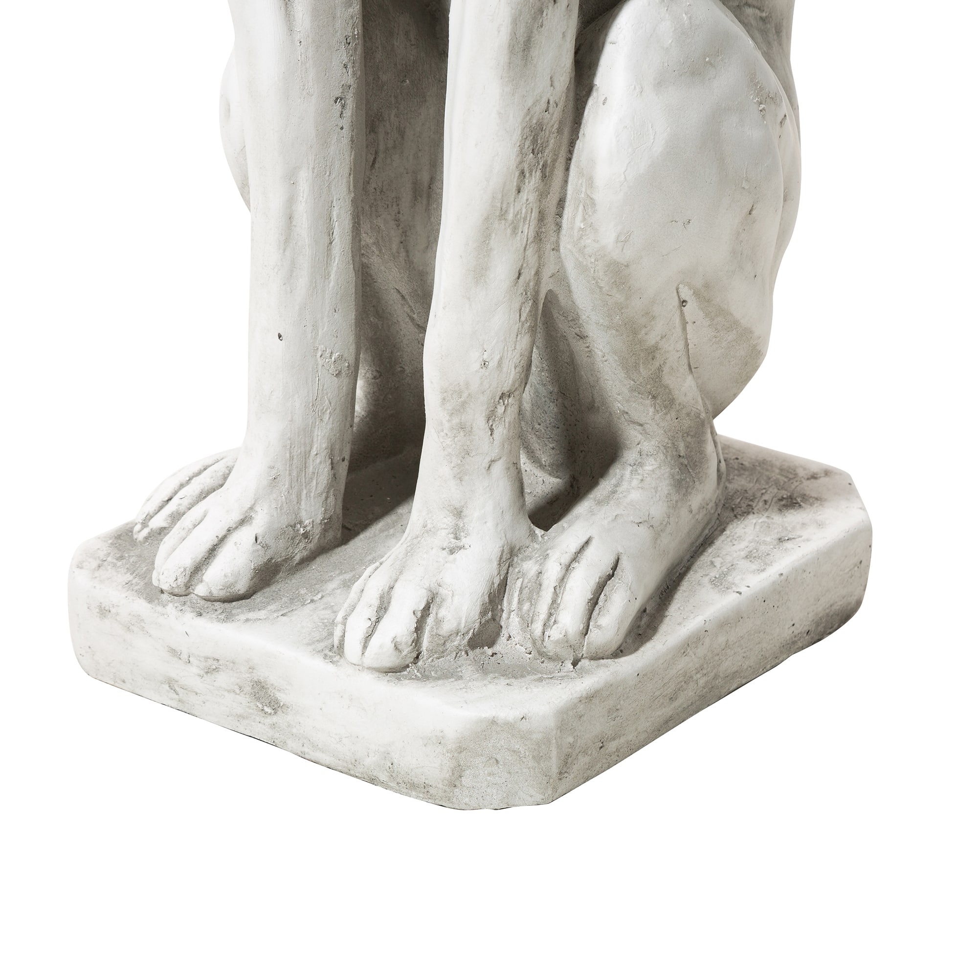 Glitzhome&#xAE; 32&#x22; Sitting Dog Garden Statue