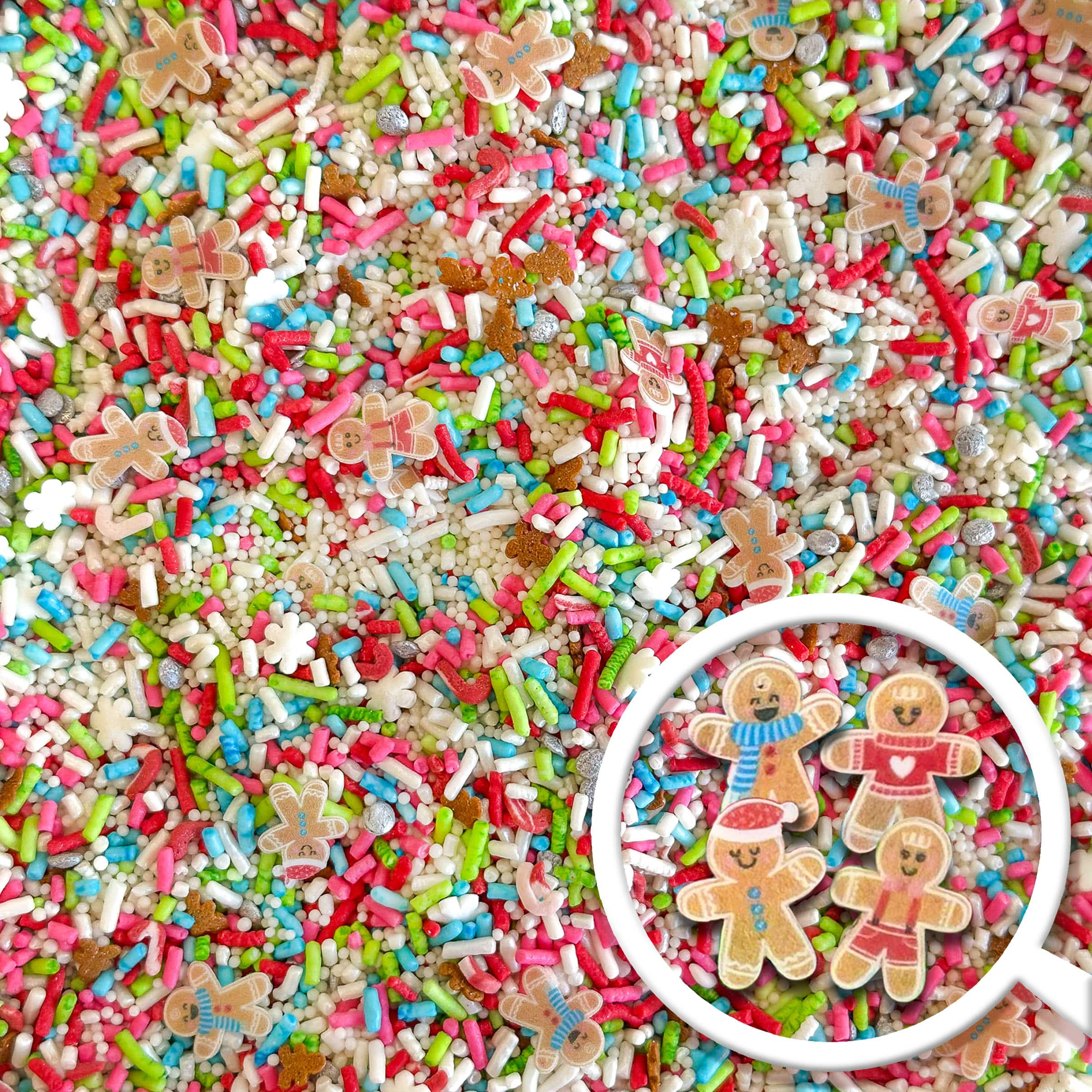 Sprinkle Pop Gingerbread Party Sprinkle Mix