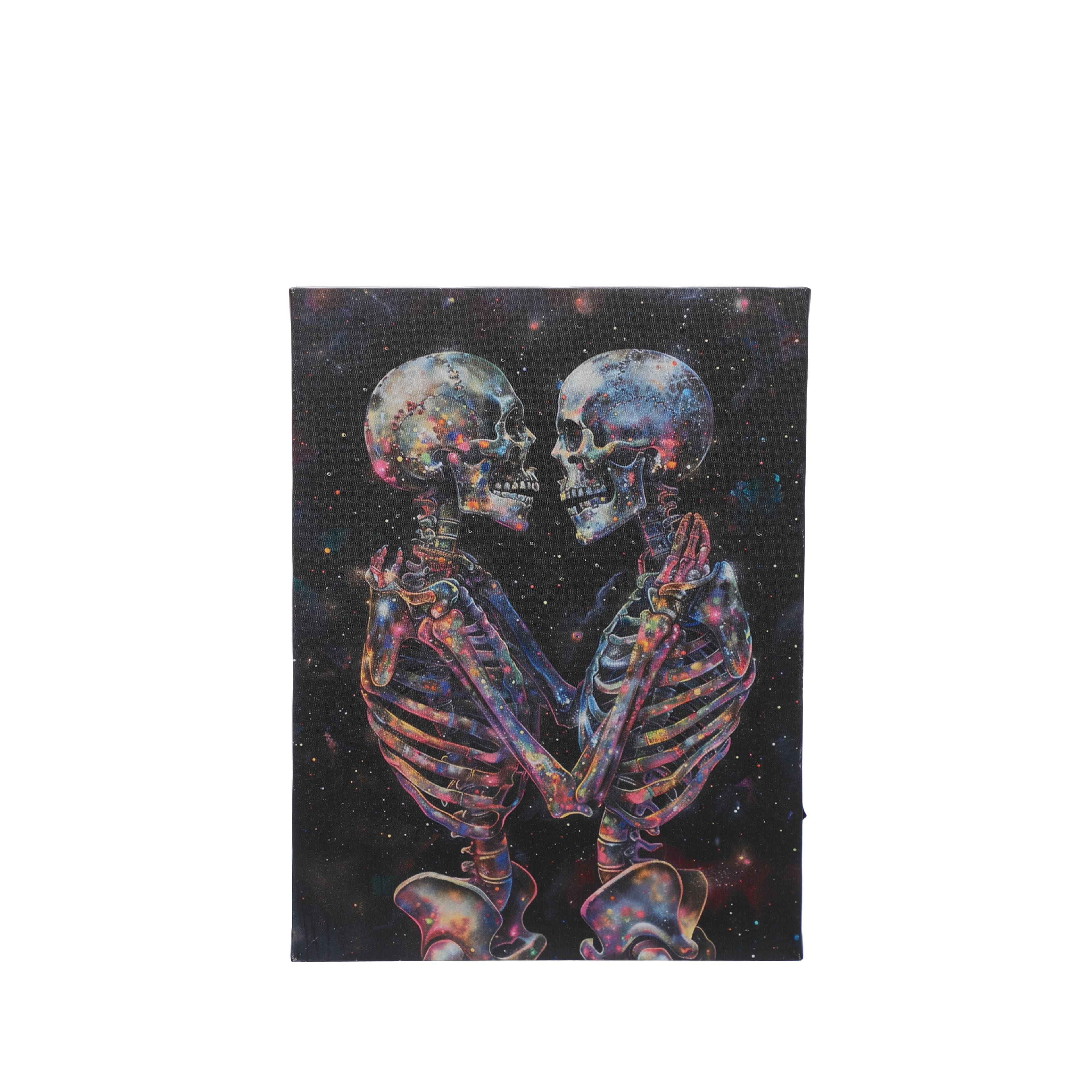 12&#x22; x 16&#x22; Light Up Skeleton Lovers Wall Art by Ashland&#xAE;
