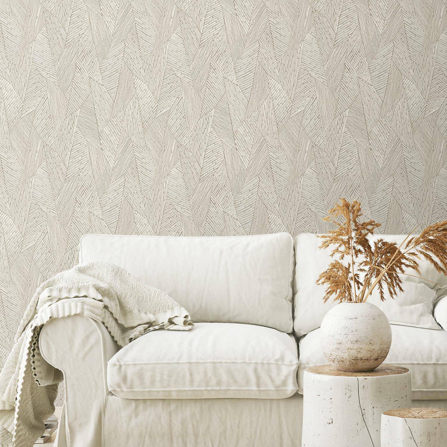 RoomMates Woven Reed Stitch Peel & Stick Wallpaper