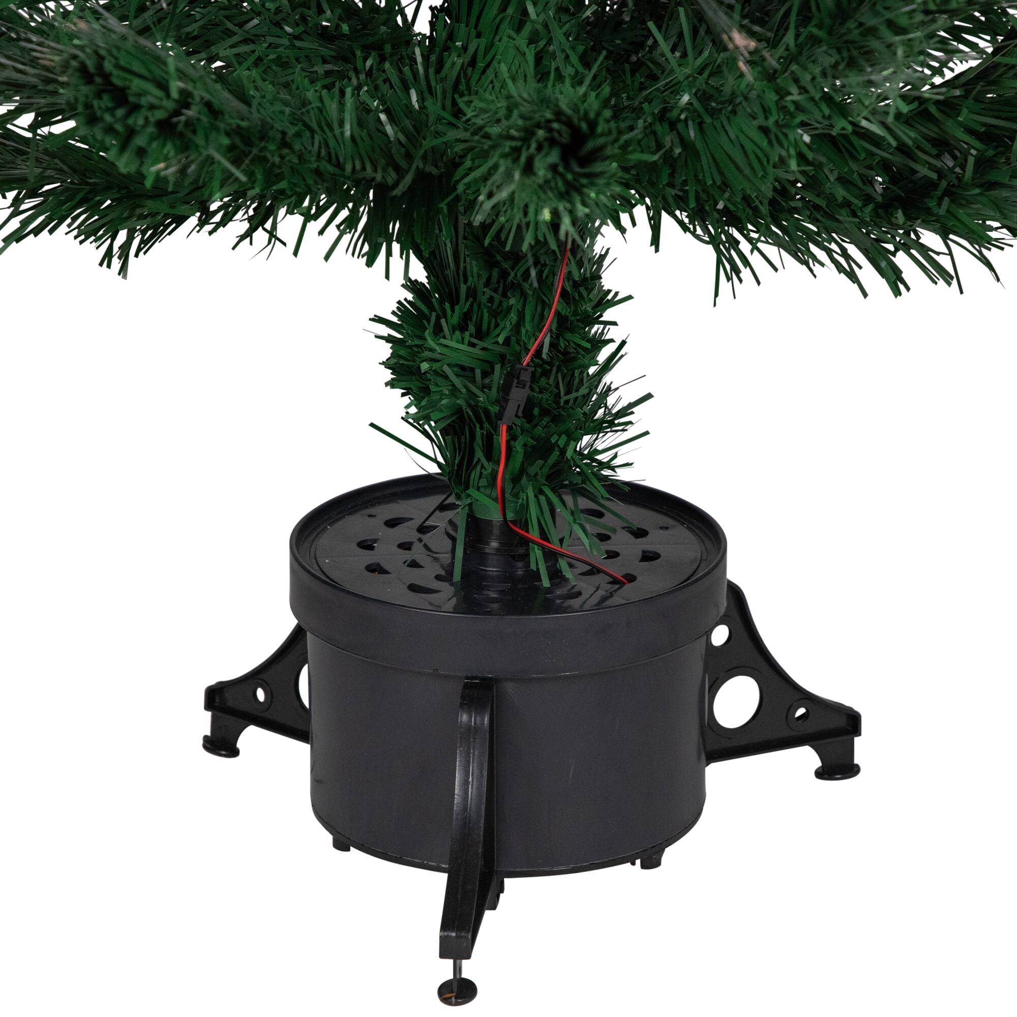 3ft. Pre-Lit Fiber Optic Artificial Christmas Tree with Stars